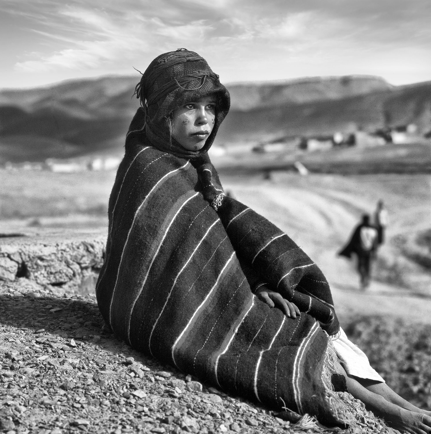 A girl from the Ait Hadiddou tribe in Imilchil a village located in the Atlas Mountains of Morocco circa 1979 Photography Pierre Toutain-Dorbec.jpg