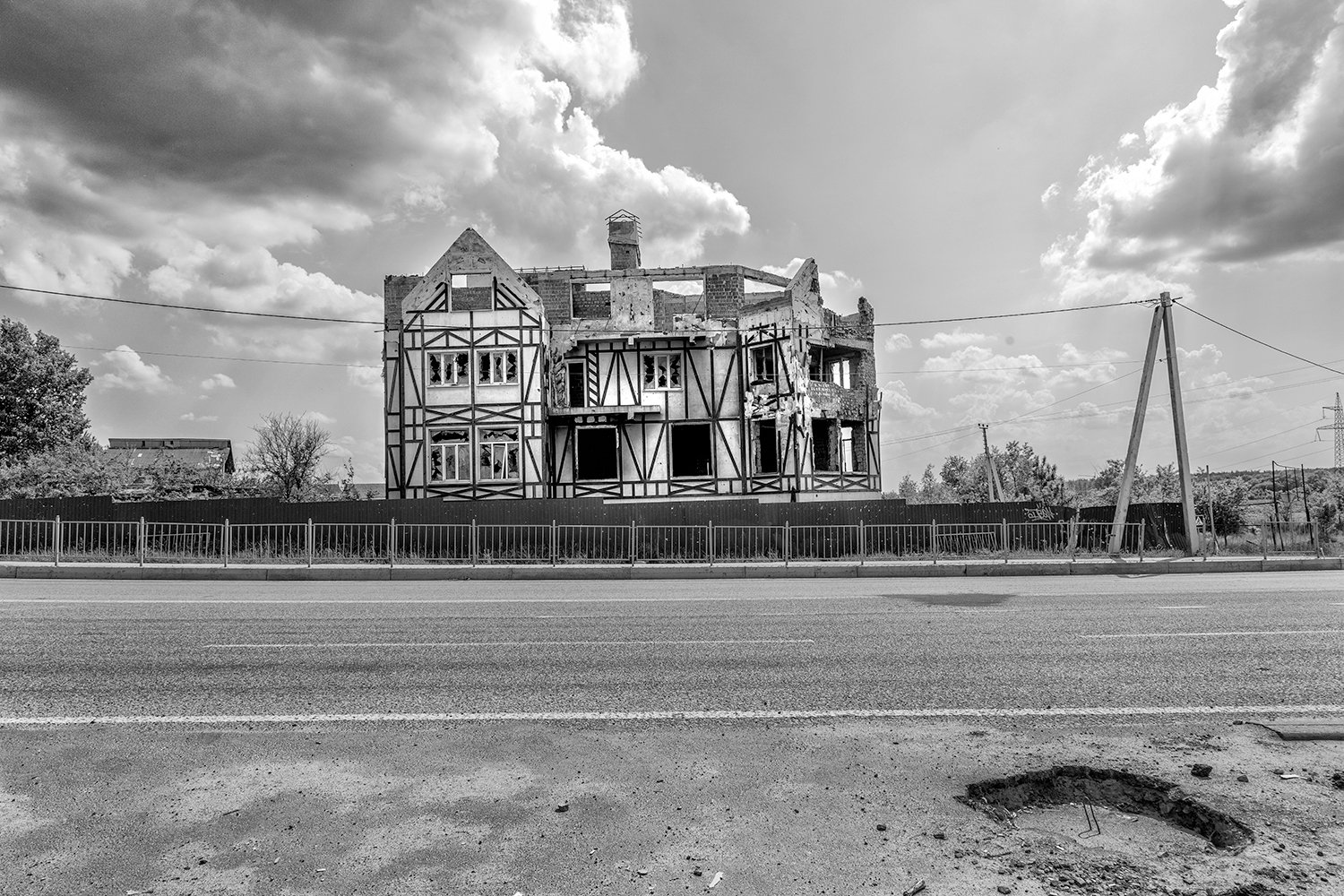 Civilian house located in Irpin destroyed in 2022 during the war in Ukraine Photography Pierre Toutain-Dorbec.jpg