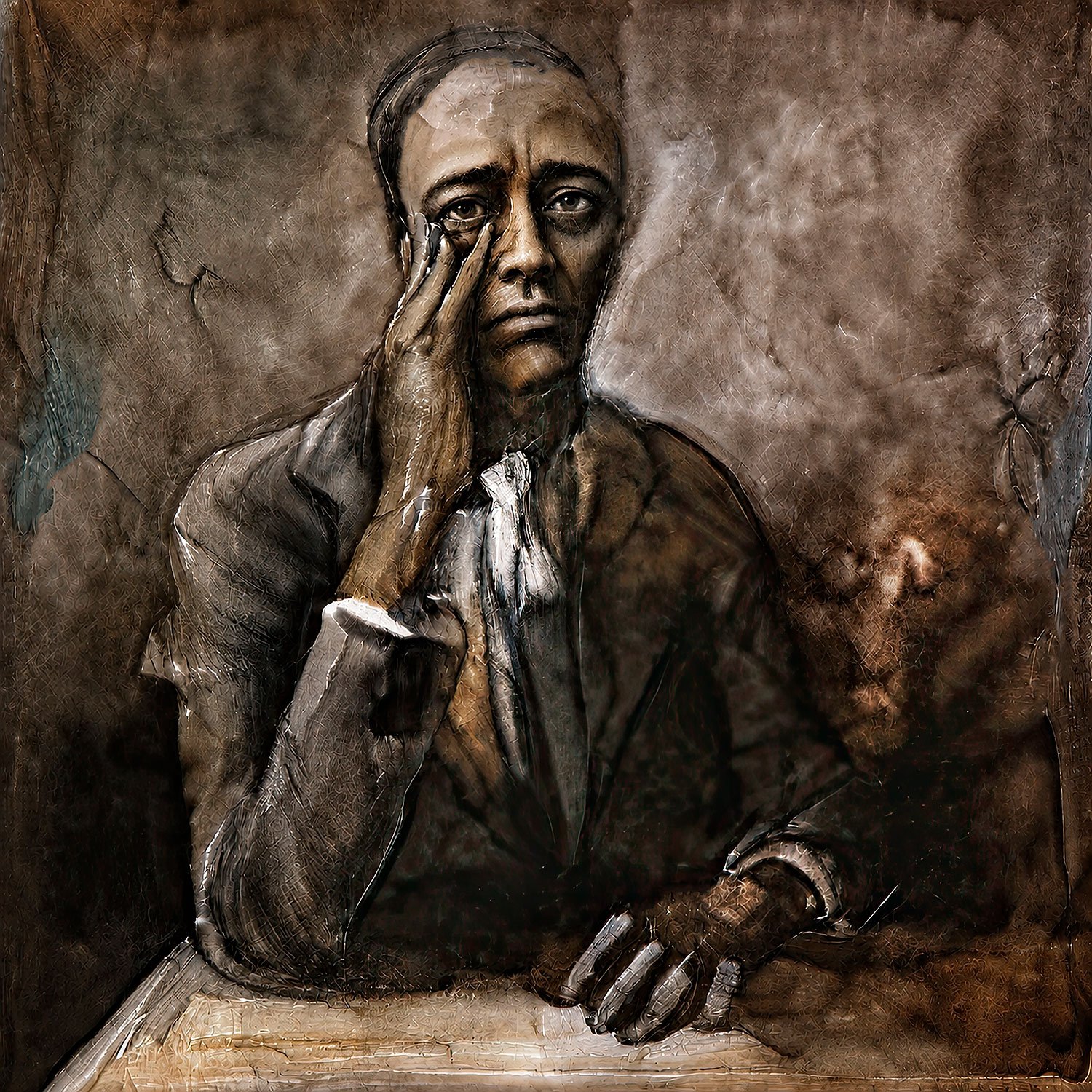Refugee — painting by Pierre Toutain-Dorbec