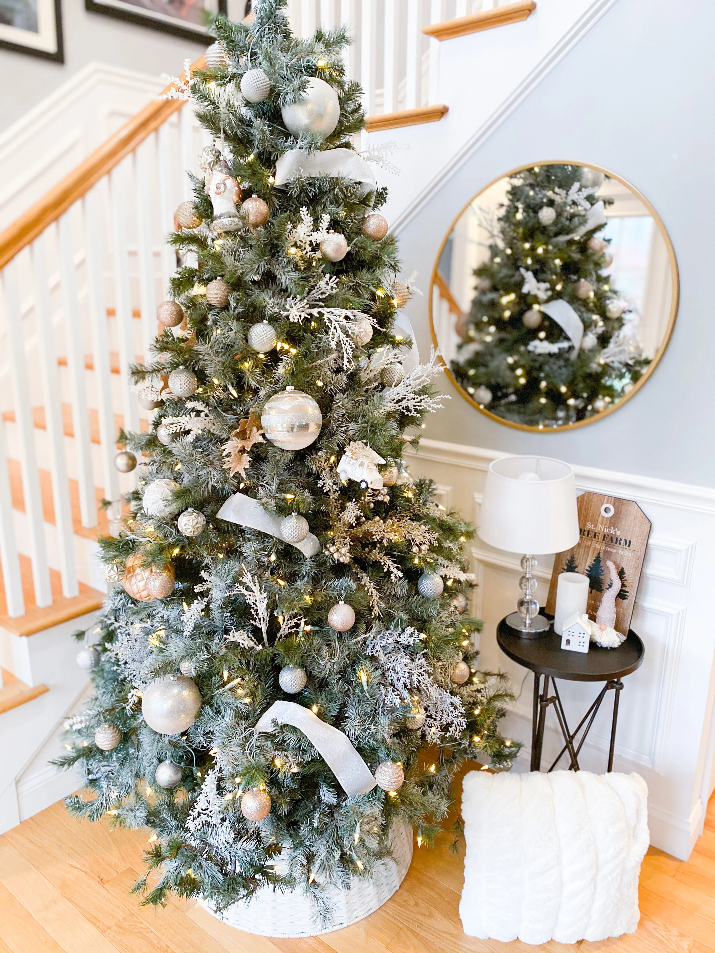 DIY Flocked Holiday Tree
