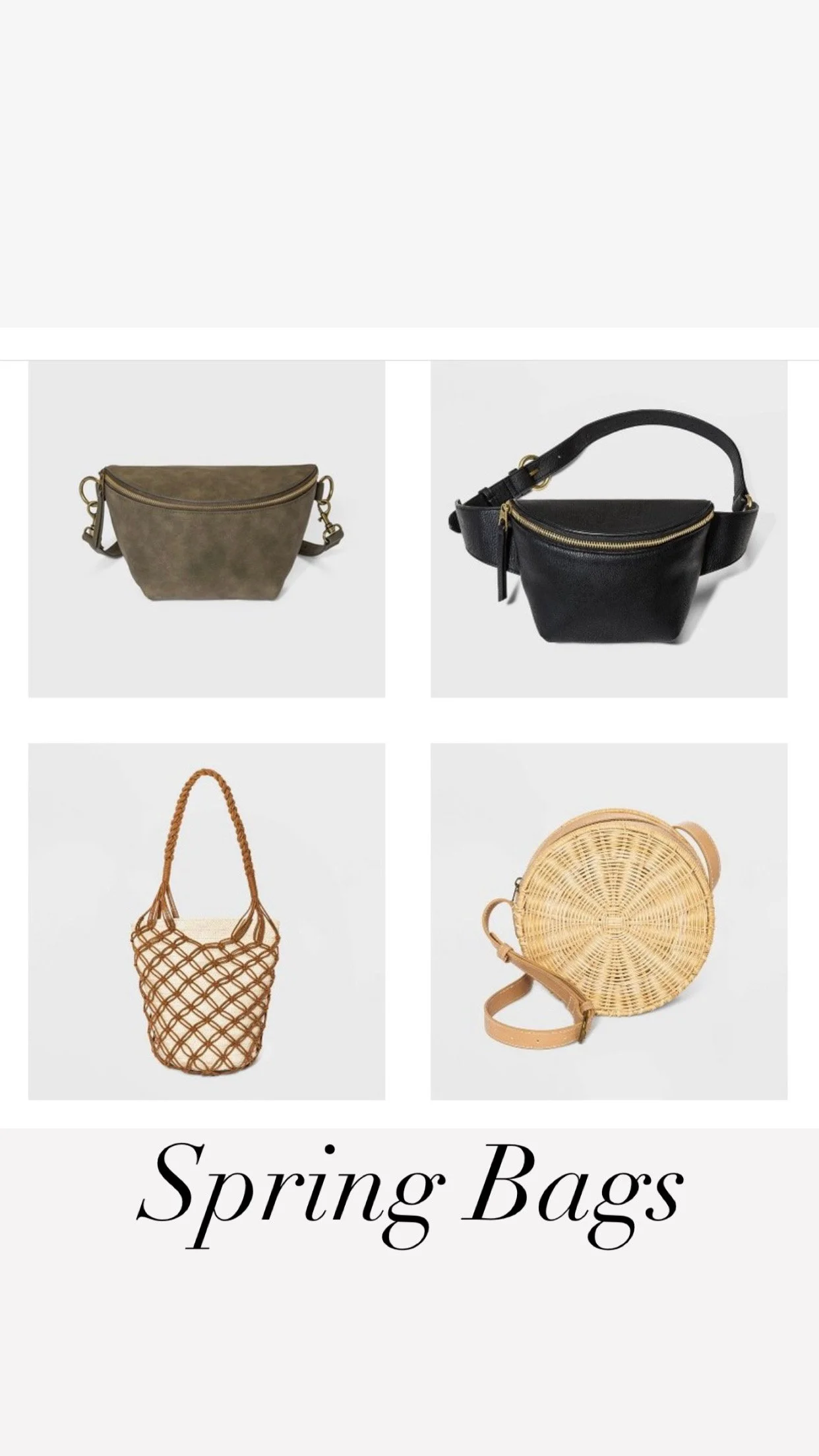 Target SPRING Bags