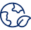 A illustrtation of he world with a leaf representing climate care