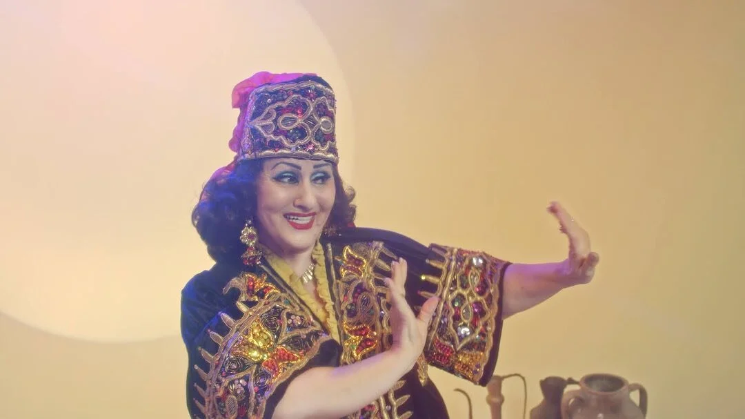@lea.elish and I also shot @malikakalantarova for our Bukharian dance &amp; music project. She&rsquo;s known as the Queen of Eastern Dance. incredibly charismatic and a legend of Soviet arts &amp; culture. Swipe all the way left to see one of her cla
