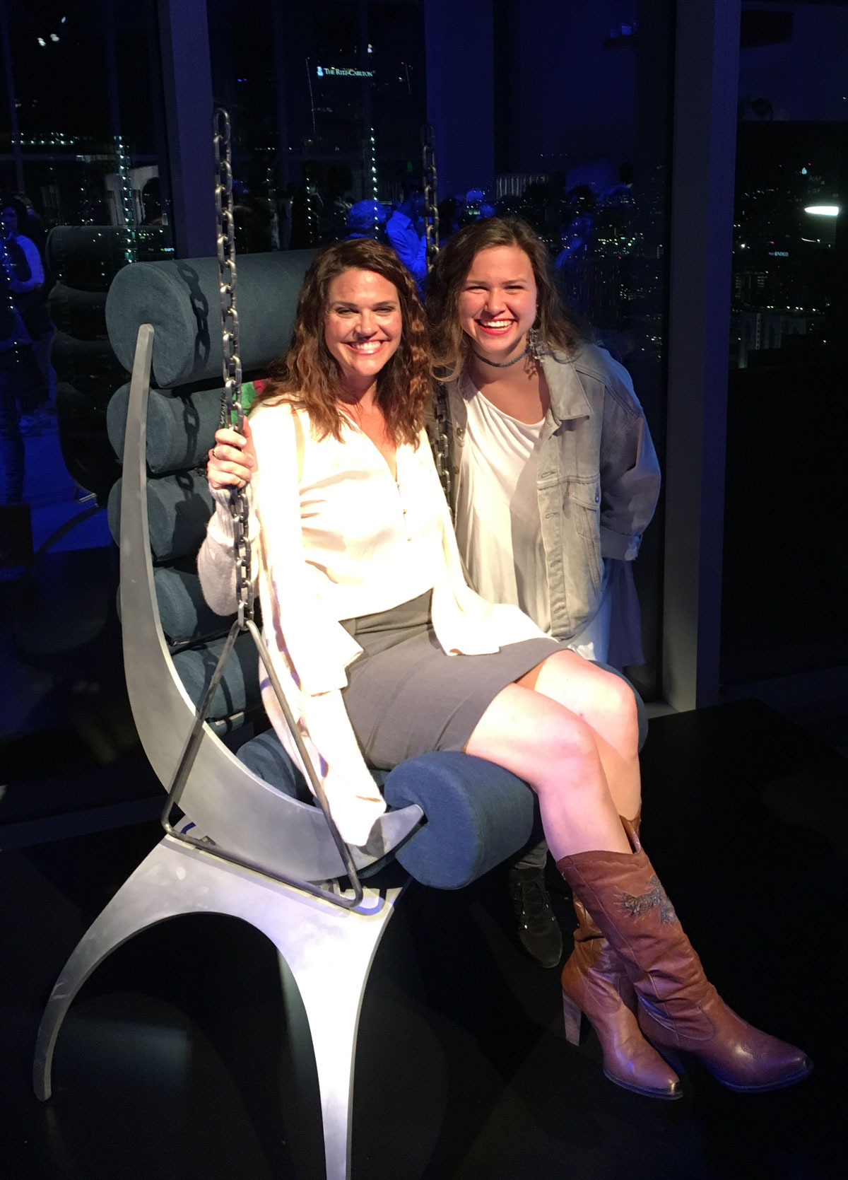 Kristi and Whitney Odman with Frozen