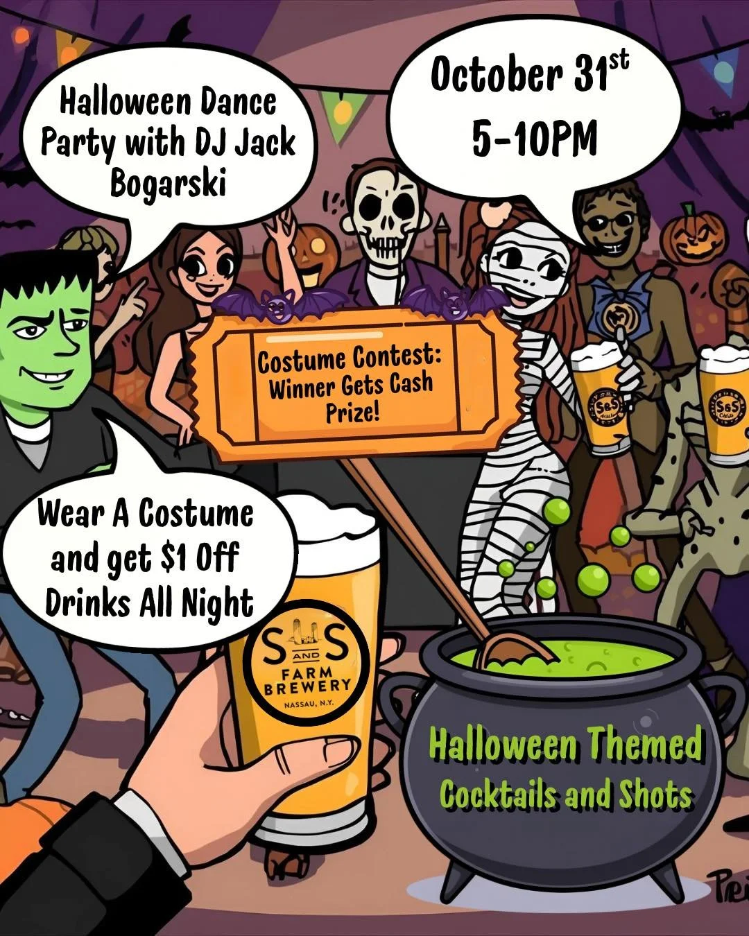 FIRST EVER Halloween Dance Party at S&amp;S!!! Grab a costume and come join the fun! 🎃

October 31st from 5-10pm!