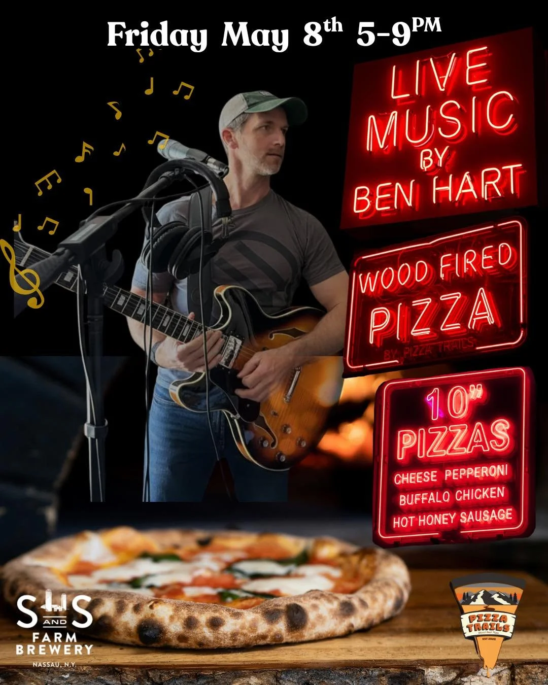 Who&rsquo;s ready for the weekend? 🍕🍺🎶

Pizza Trails is back at S&amp;S serving up specialty pies perfectly paired with craft beer, cider, or one of our farm cocktails.

Friday night, we&rsquo;re excited to welcome Brule County Bad Boys (Lite) to 
