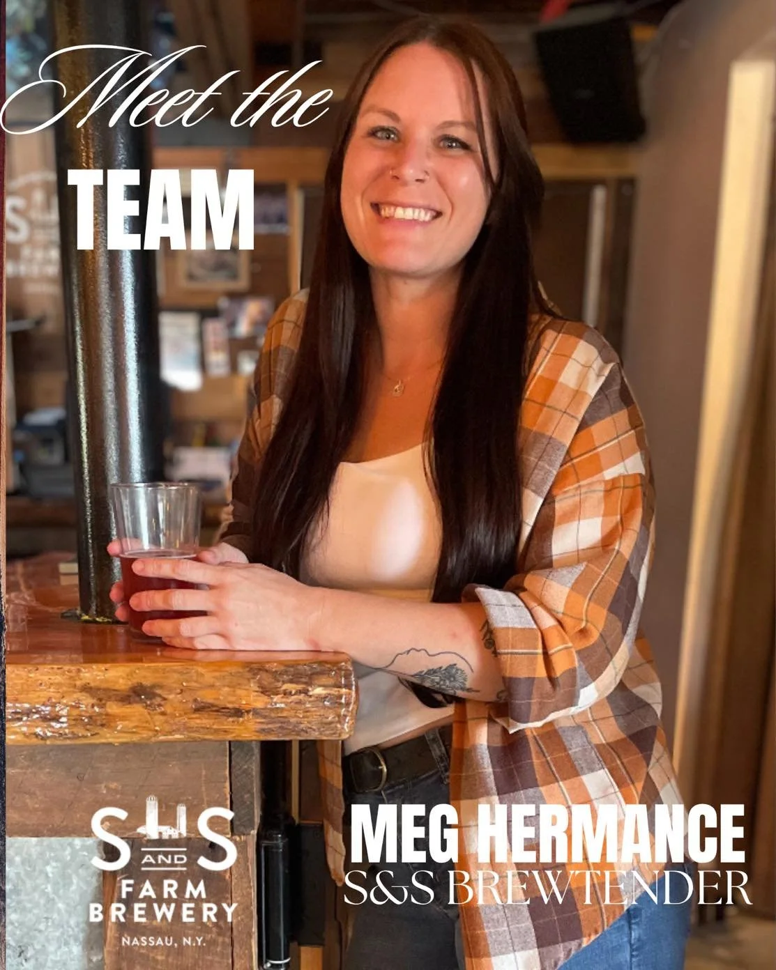 Next up in &ldquo;Meet the S&amp;S Crew&rdquo;&hellip;If you&rsquo;ve spent any time at S&amp;S Farm Brewery, chances are you&rsquo;ve met Meghan (Meg) behind the bar. Heading into her 7th year as a beertender, Meg has become a familiar face, a maste