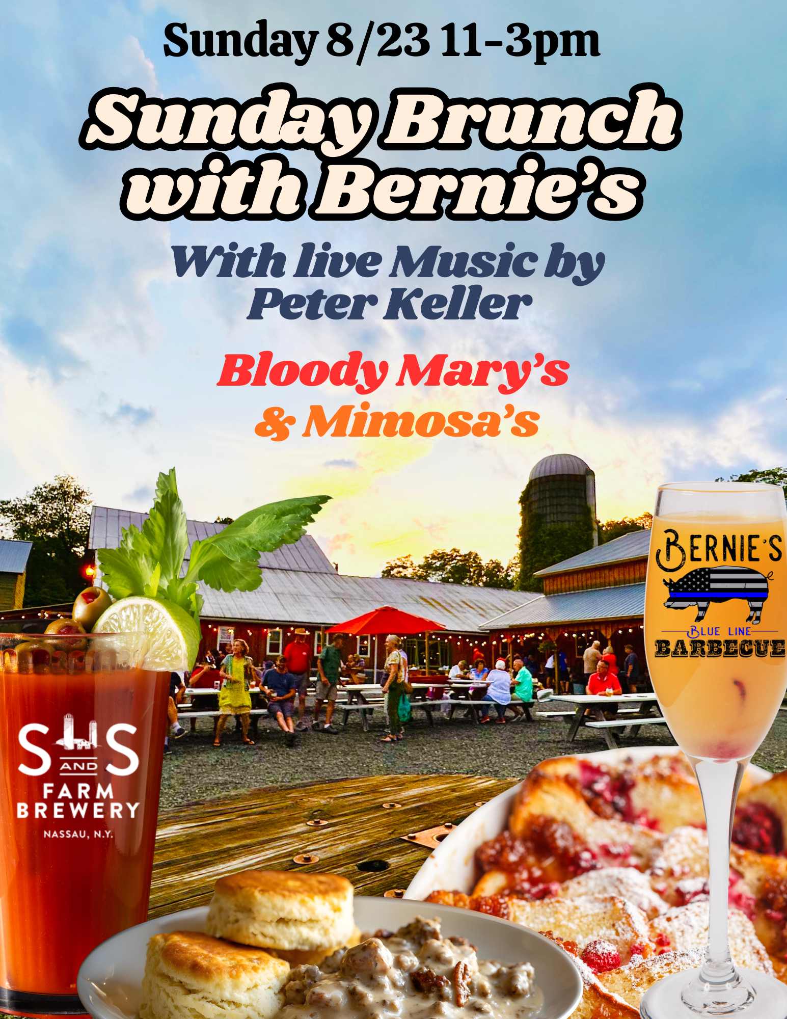Brunch with Bernie's Blue Line At S&amp;S