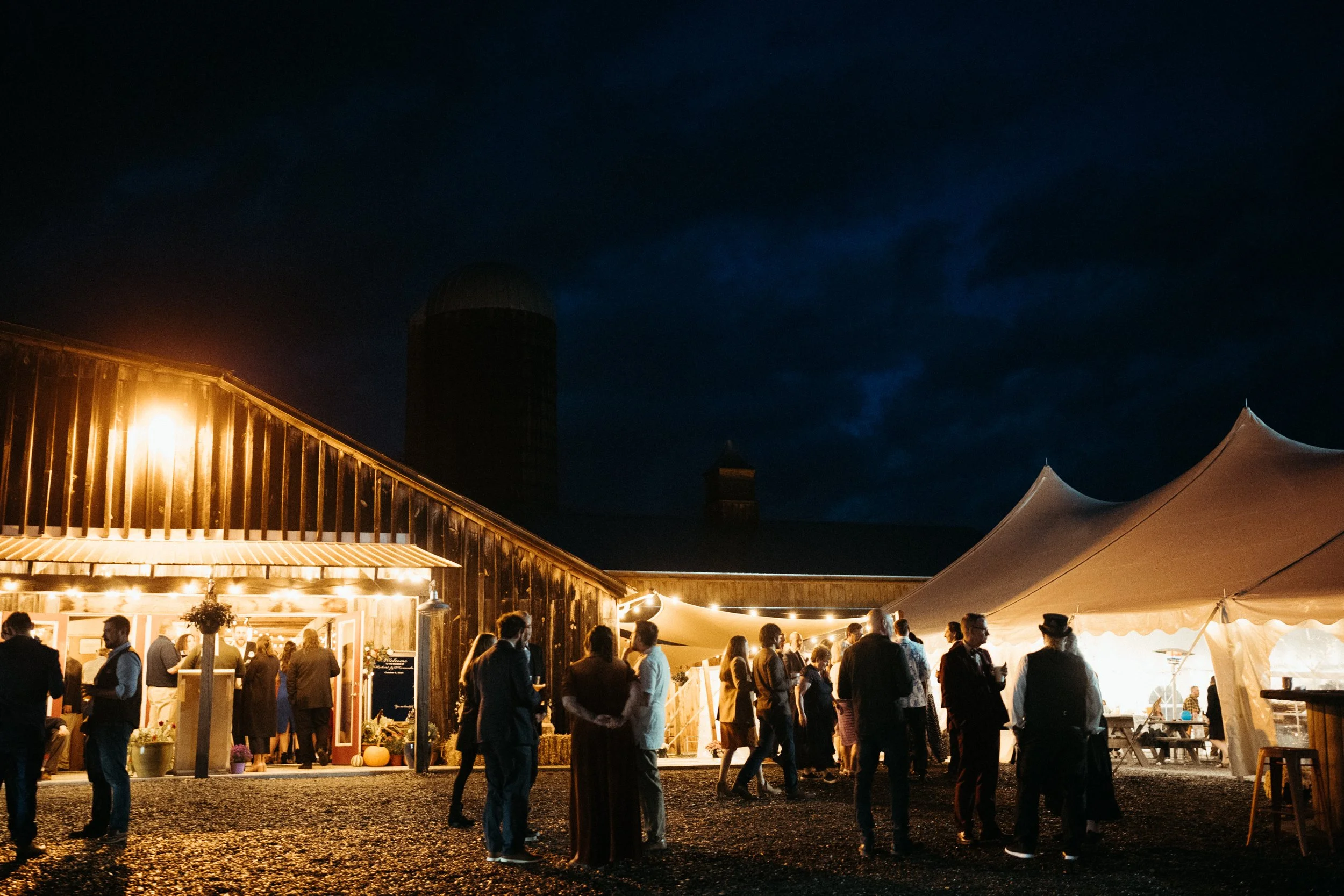 Farm wedding celebration