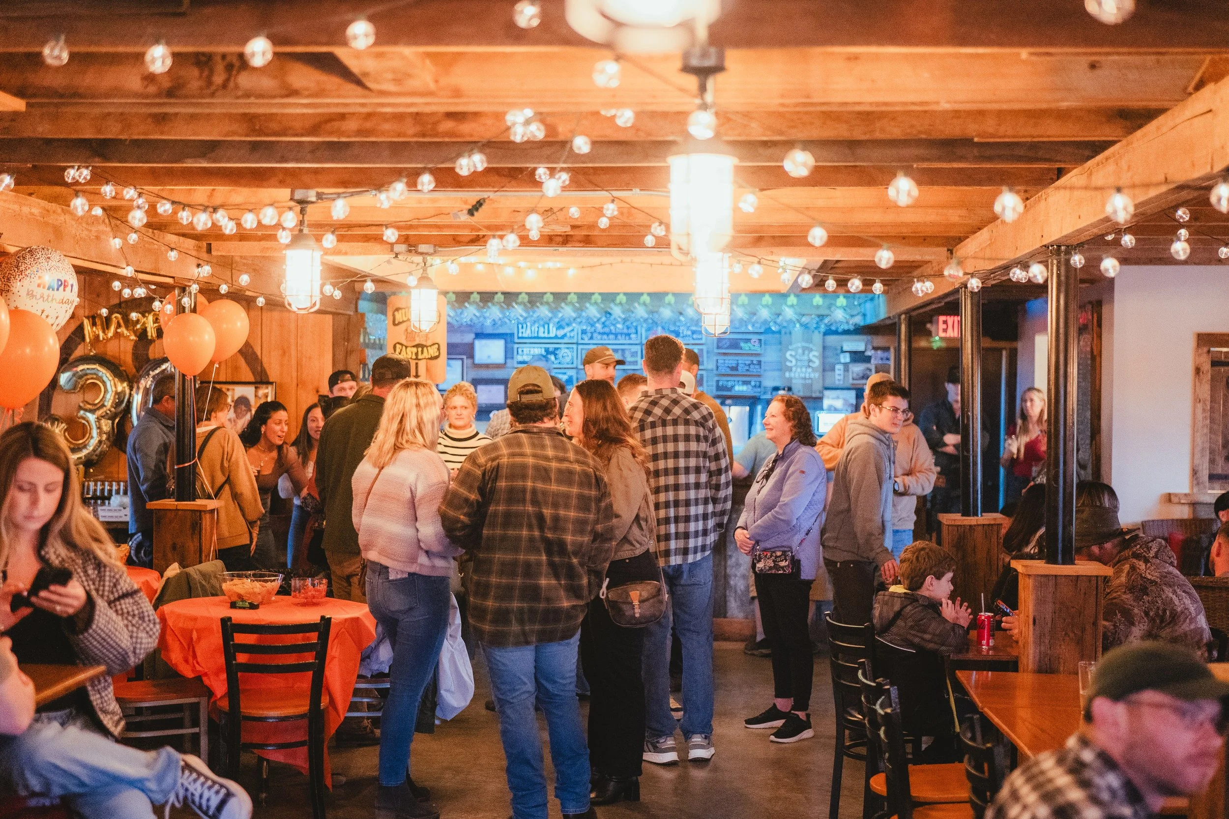 Gathering at S&S Farm Brewery