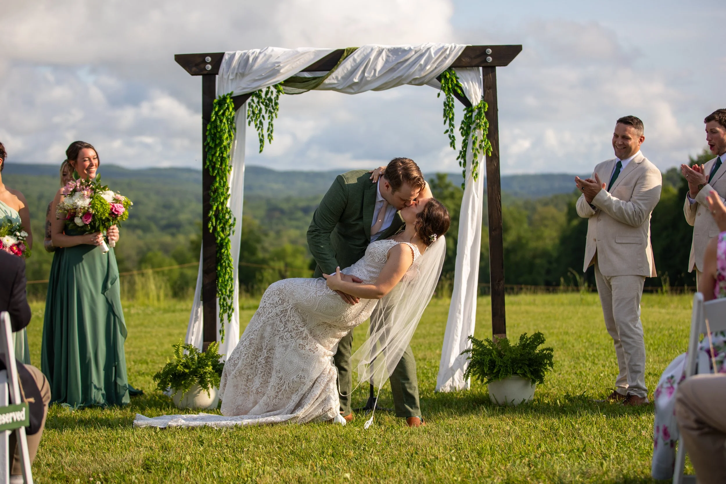 Wedding celebration at Sanford Farm