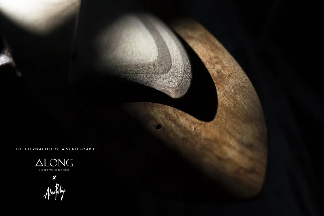 THE ETERNAL LIFE OF A SKATEBOARD A collaborative effort between ALONG / Custom Shapes and photographer Alex Postigo.