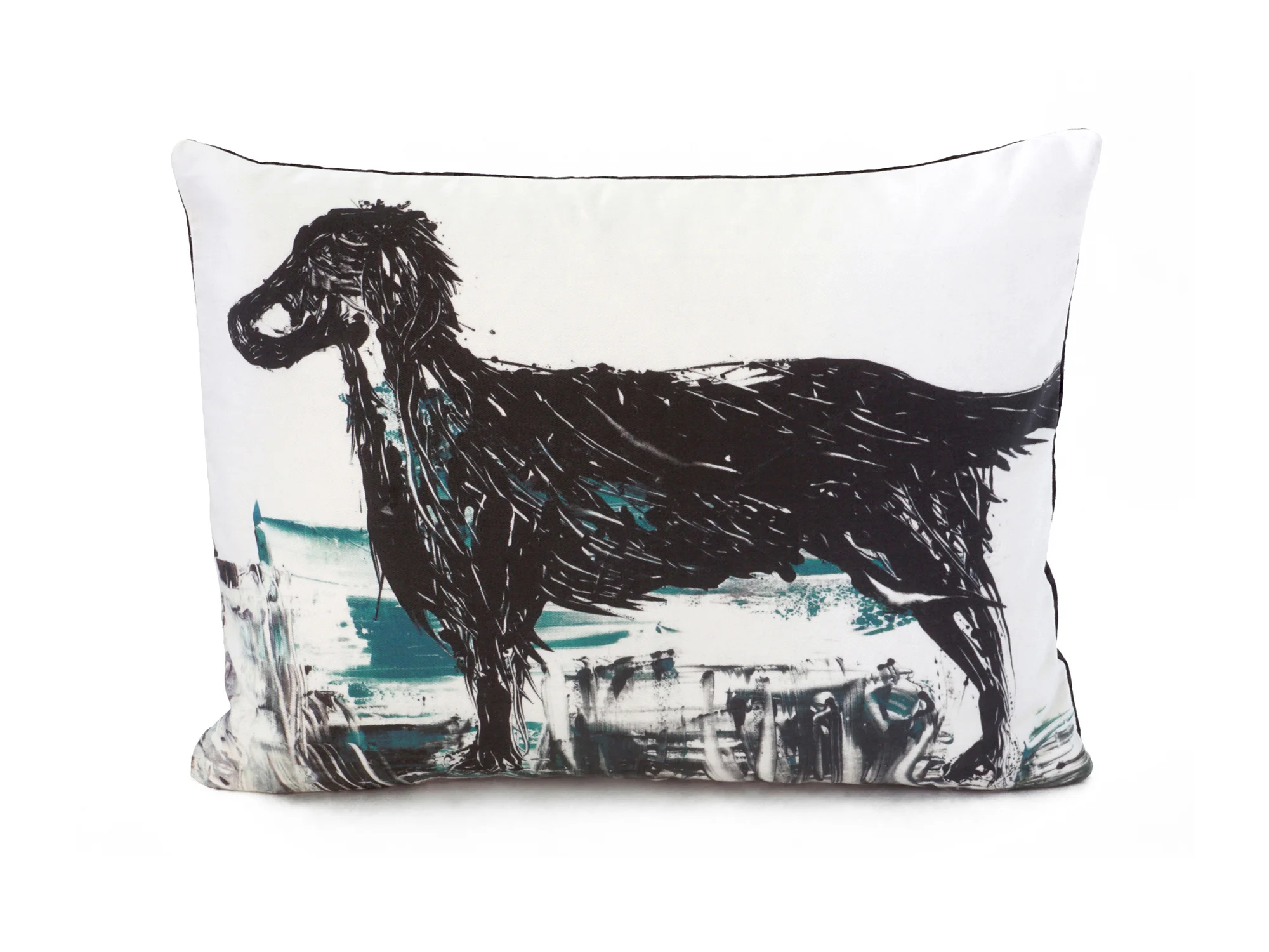 WET-COATED RETRIEVER - DECOR PILLOW