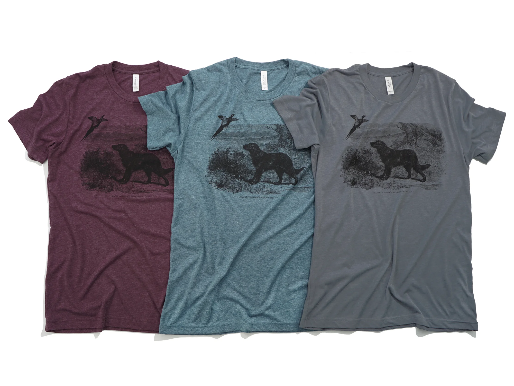 19TH CENTURY FLAT-COAT - WITH PHEASANT - UNISEX T-SHIRT