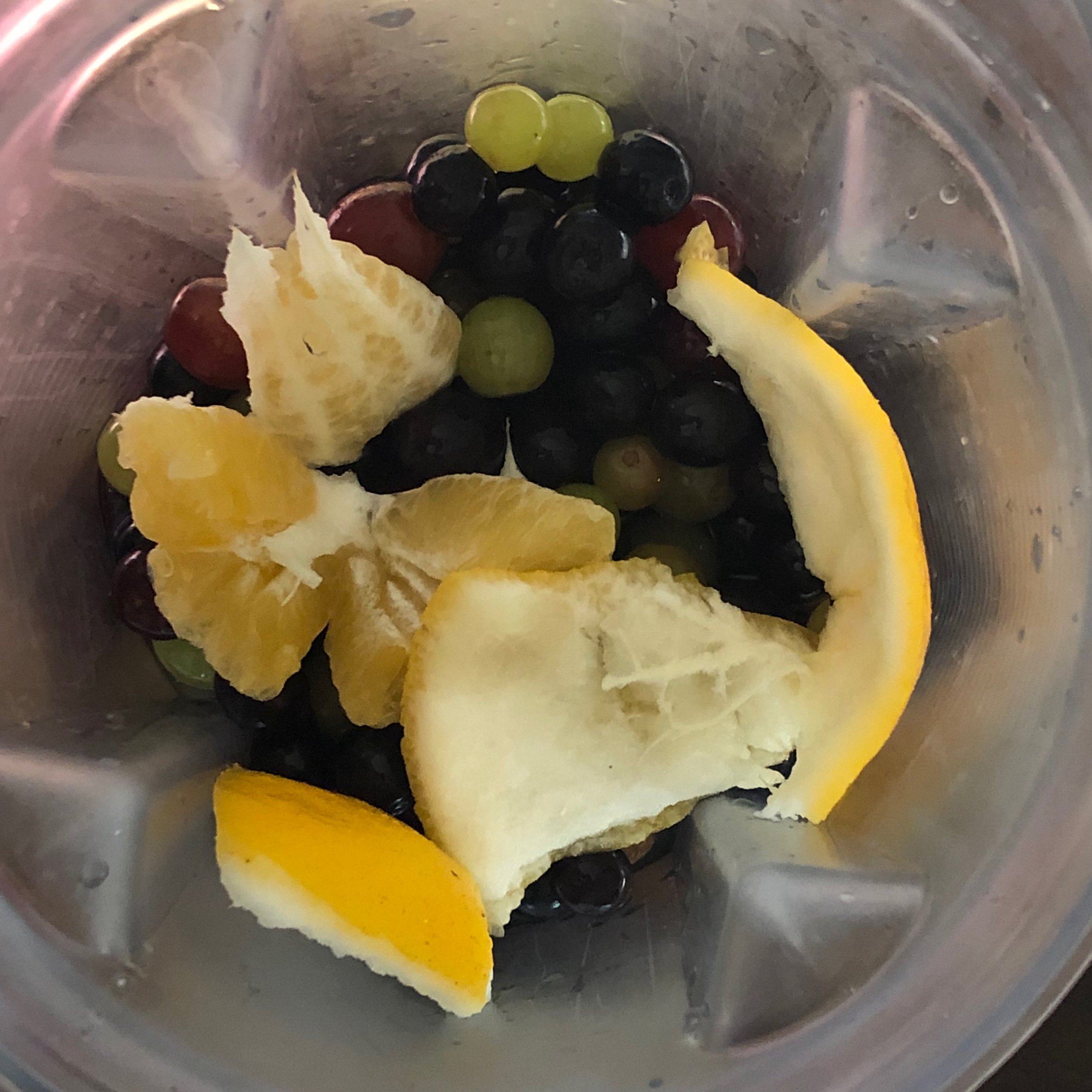 Grapes with Meyer Lemon