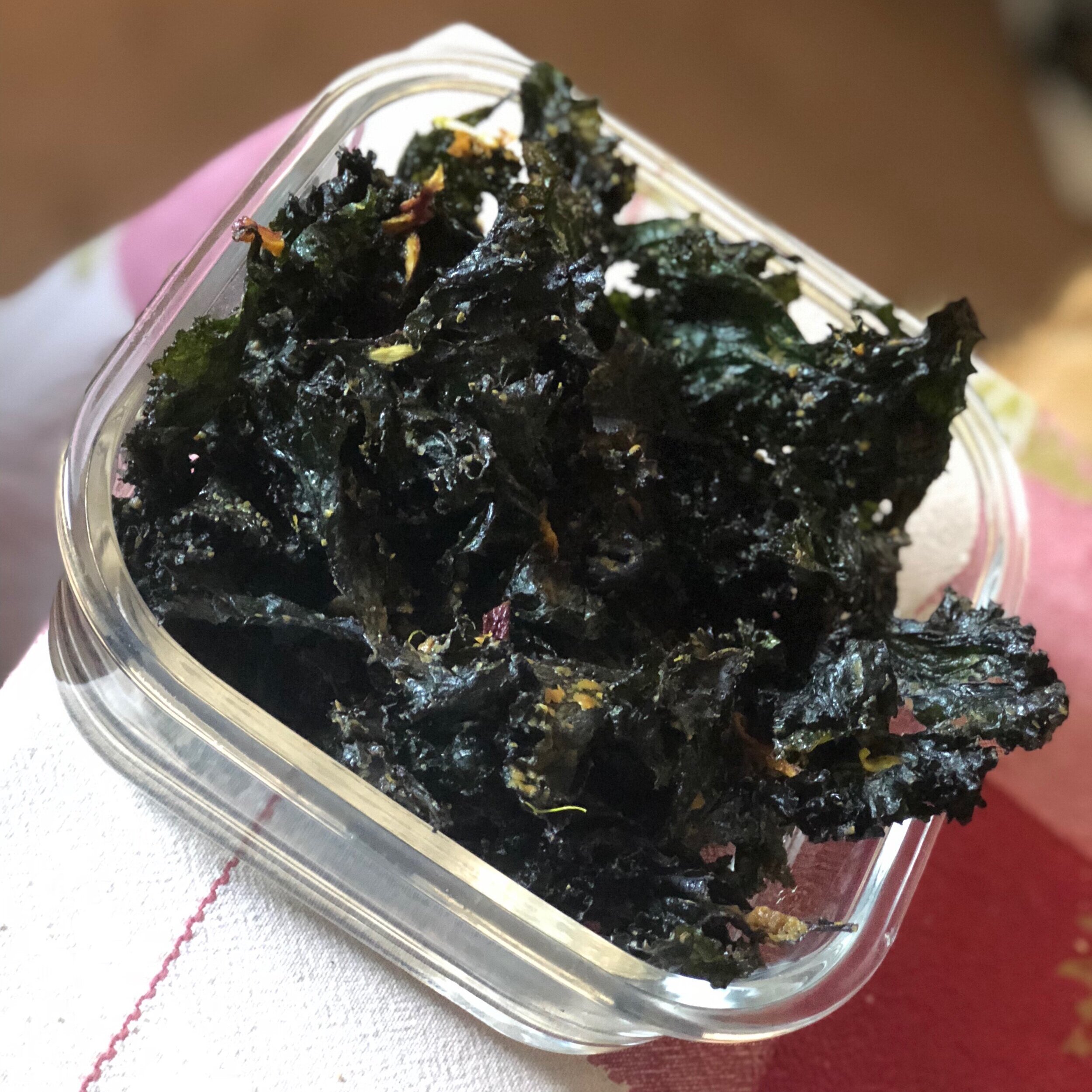 Dehydrated Homemade Kale Chips