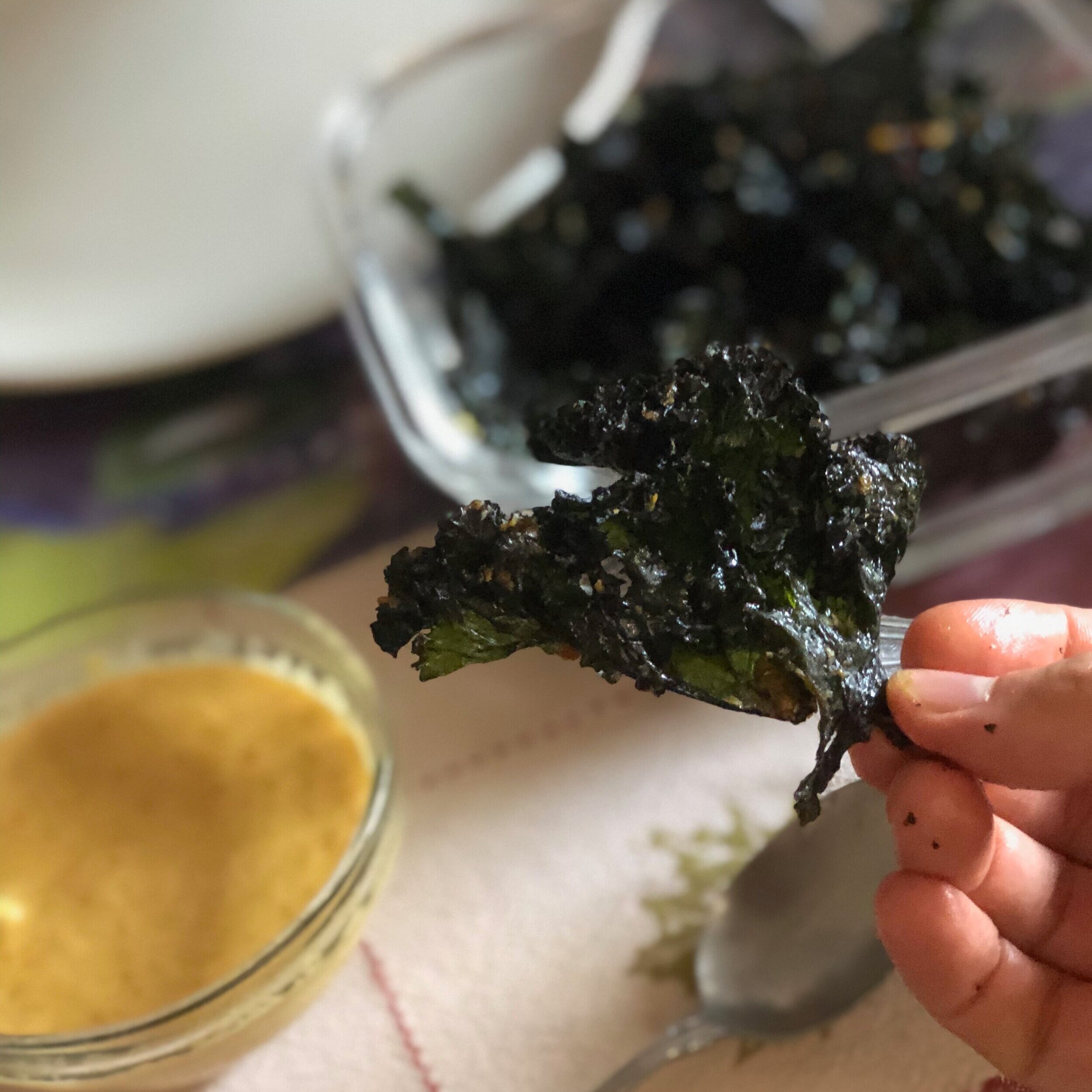 Dehydrated Homemade Kale Chips