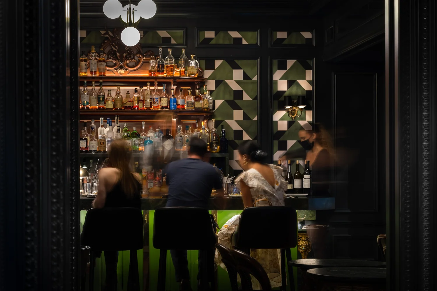 Bar No. 3 at night