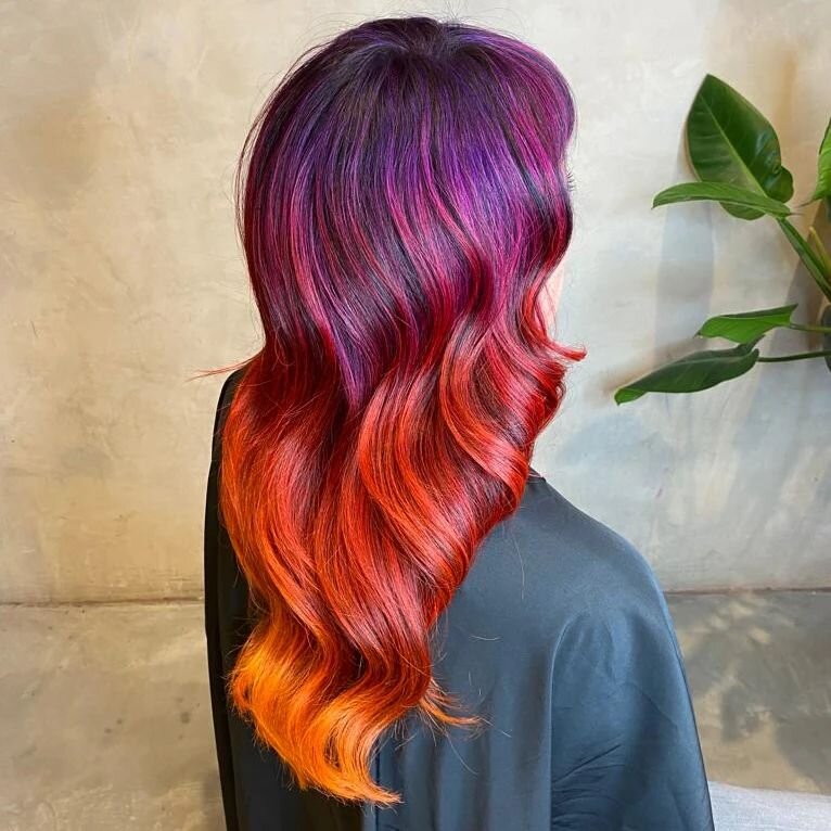 NEW HAIR! Amazing sunset by hair wizard @t_murdaaa