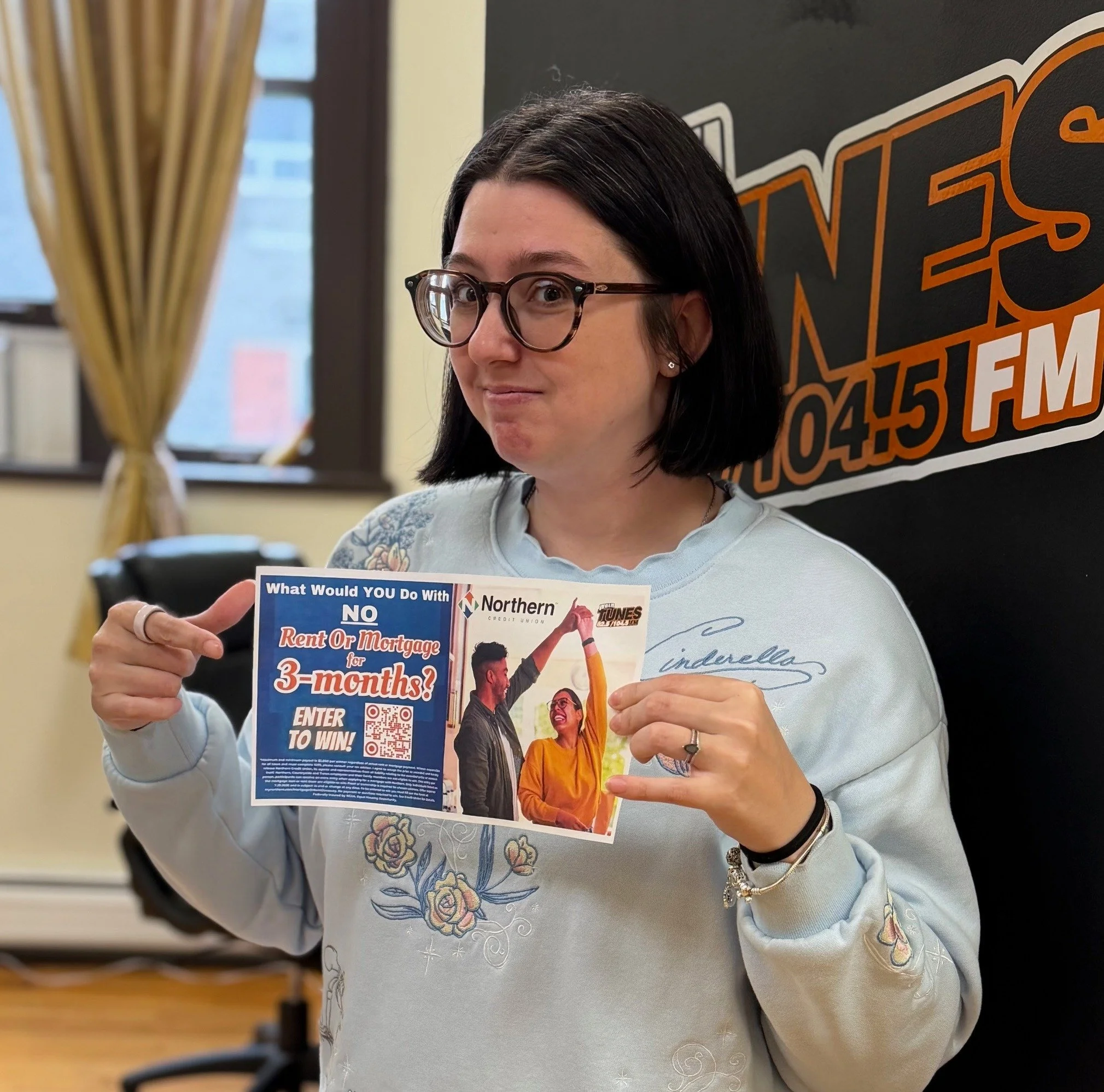 🎉💰 CONTEST TIME! NO RENT. NO MORTGAGE. YES PLEASE! 💰🎉

Imagine taking a break from your monthly payments&hellip; 👀
Your chance starts RIGHT HERE with the No Rent No Mortgage Contest from TUNES 92.5 &amp; 104.5 and Northern Credit Union! $12,000 