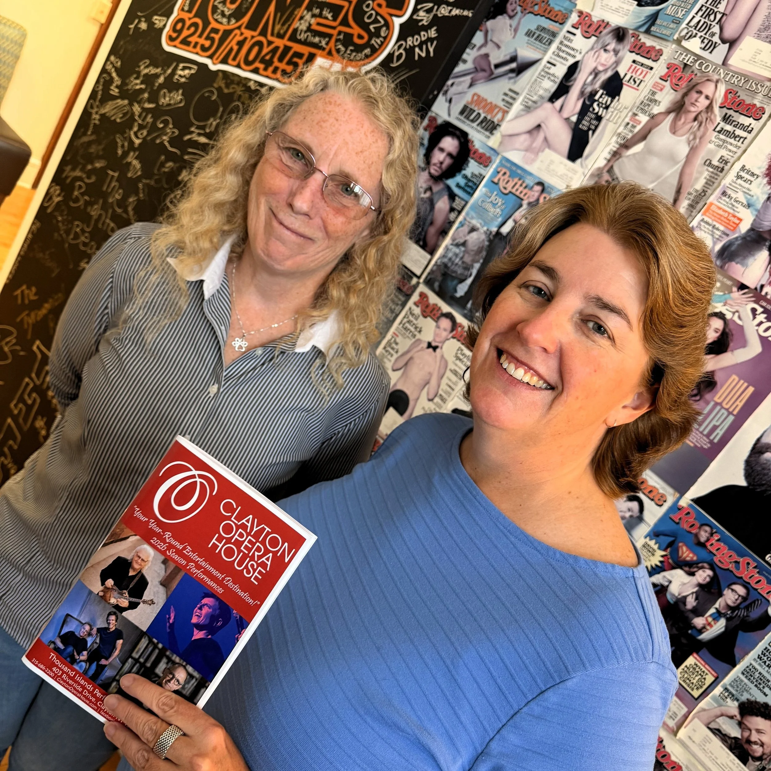 🎭🎶 INTERVIEW SPOTLIGHT: WHAT&rsquo;S COMING TO THE CLAYTON OPERA HOUSE? A LOT!

Tim Sweeney, Vice President of Tunes 92.5 &amp; 104.5 FM, recently welcomed Shauna Sherboneau, Marketing and Development Coordinator, and Julie Garnsey, Executive Direc