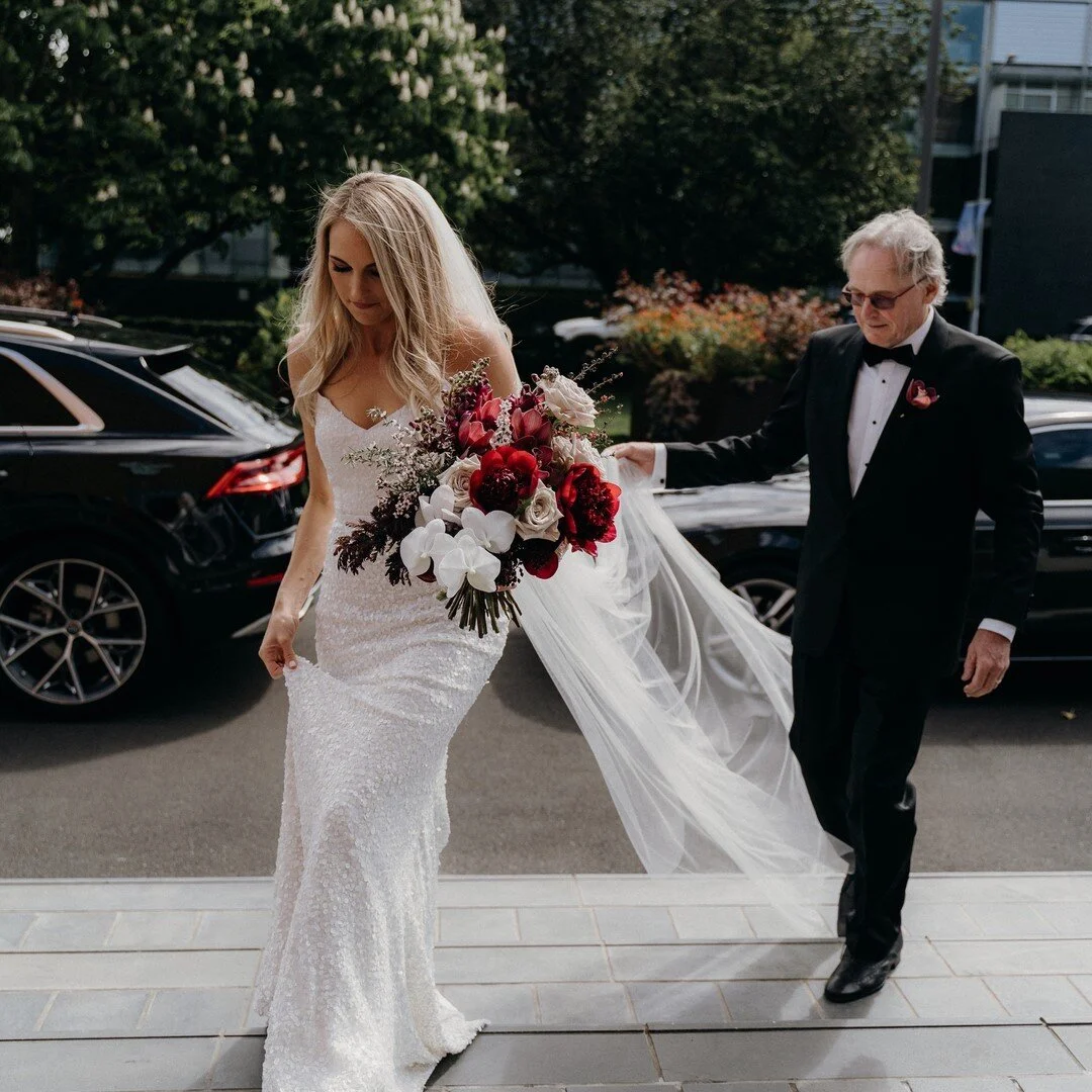The moment before Stacey walked down the aisle 😍
