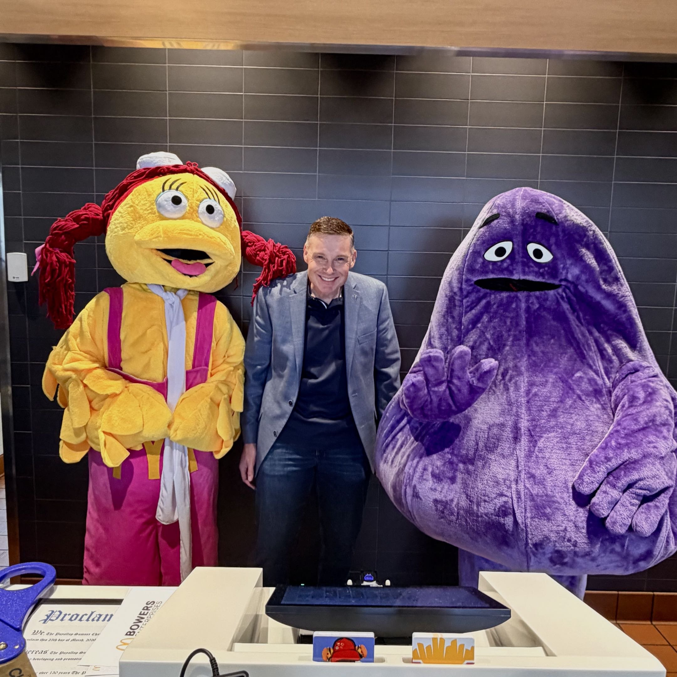 Ribbon Cutting Ceremony at McDonald's on Shaw Rd