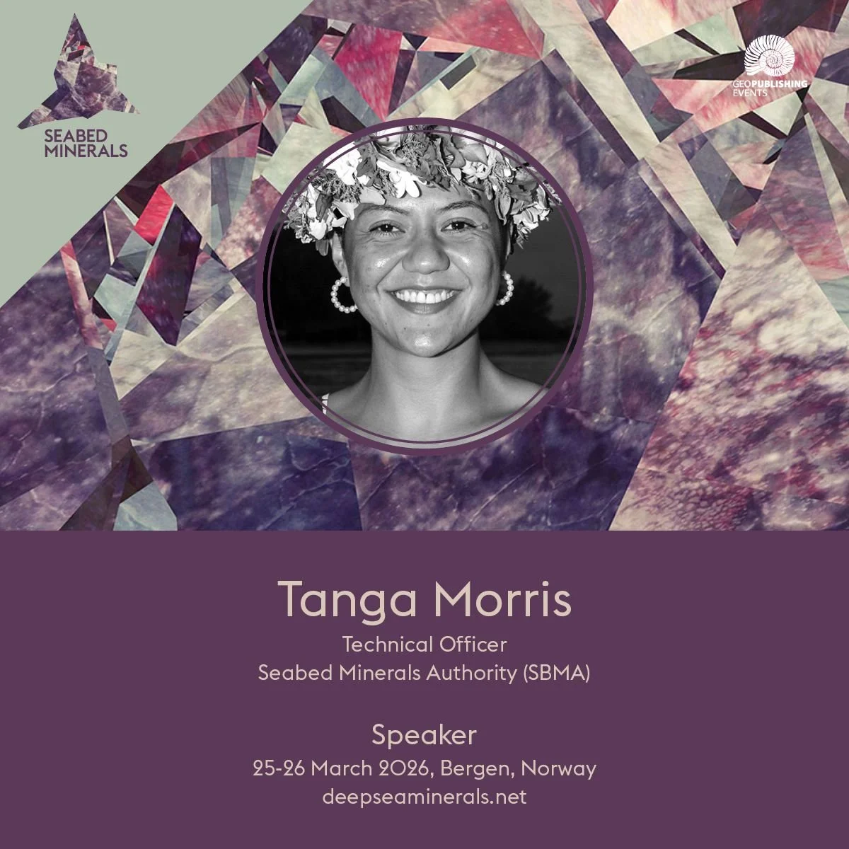 Tanga Morris shares Cook Islands' environmental framework at Seabed Minerals 2026 conference in Bergen