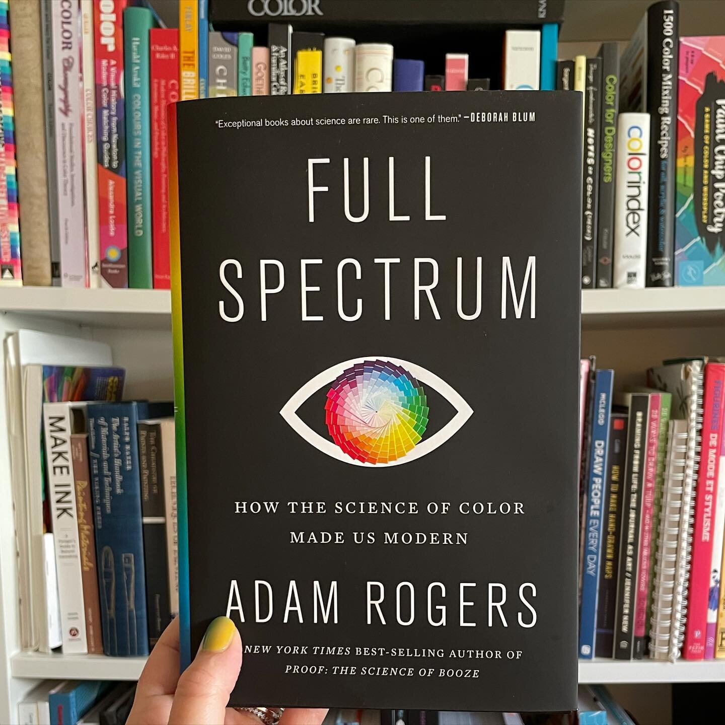 I&rsquo;ve been looking forward to this book and will happily add it to my color shelf when I&rsquo;m done reading it. I met Adam a couple years ago in a watercolor class I tought. He visited my studio later to talk about pigments, paintmaking, and c