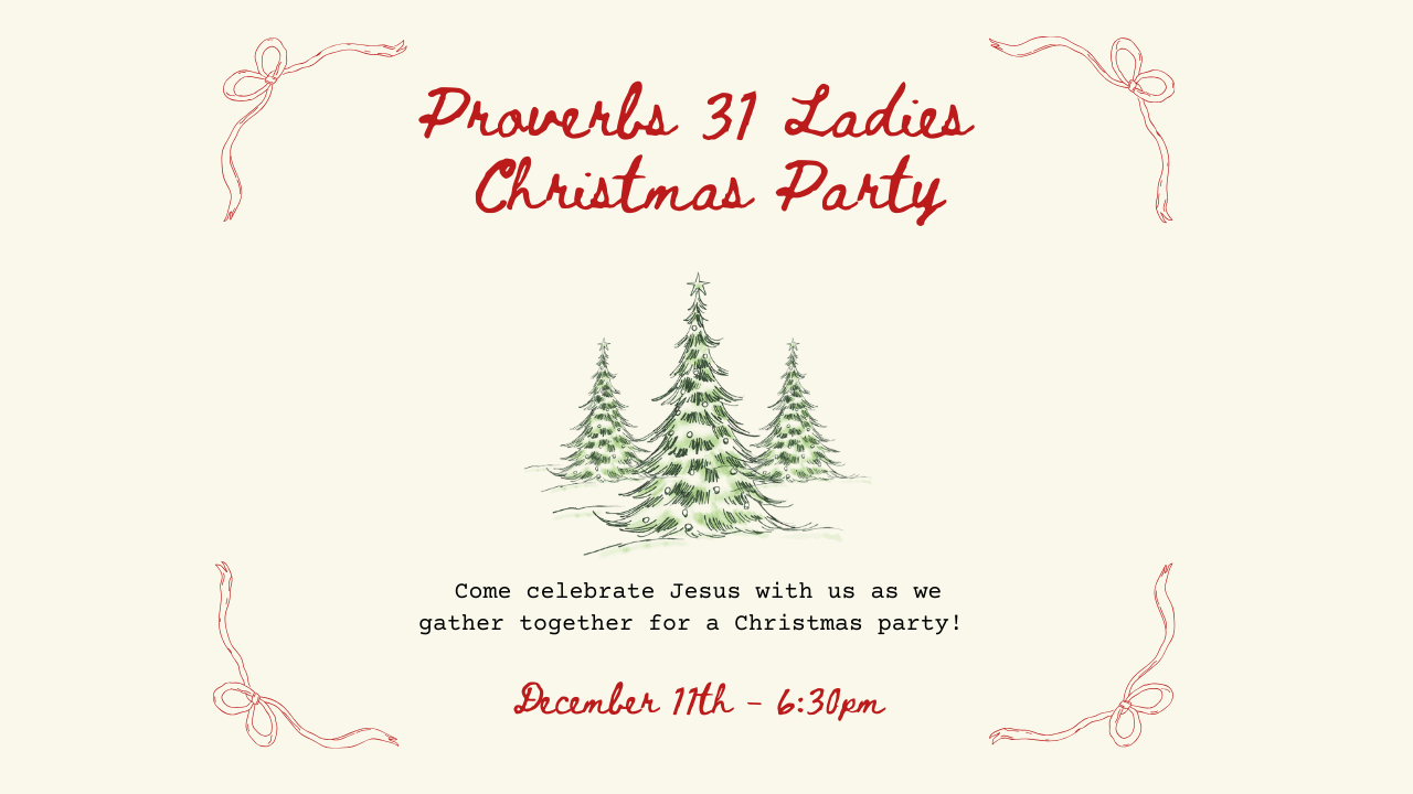 Proverbs 31 Ladies Christmas Party