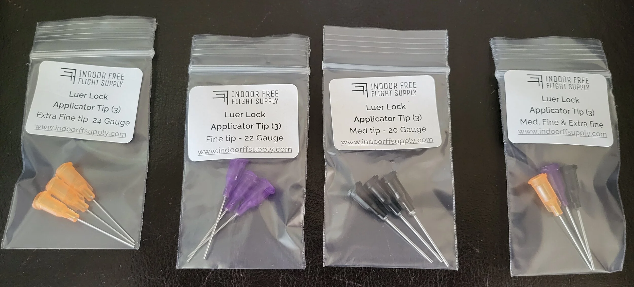 Luer Lock Applicator Tips (3 pack) — Indoor Free Flight Supply