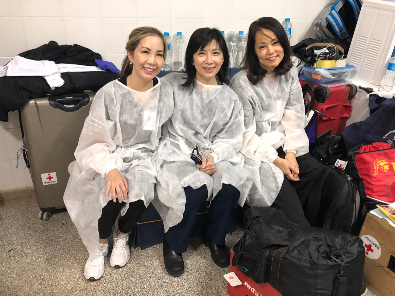 Taking a little break with my friends Dr. Shauna Lee and Vicki Shinto