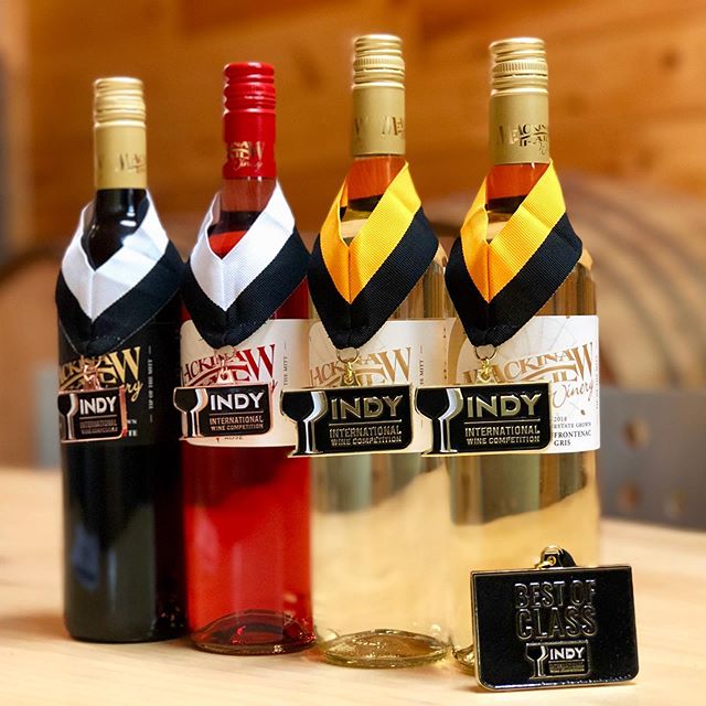 We are so proud to announce our newest award winning wines from the Indy International Wine Competition! 
2017 Estate Grown Marquette- Bronze

2018 Estate Grown Marquette Ros&eacute;- Bronze 
2018 Estate Grown Select Harvest La Crescent- Double Gold
