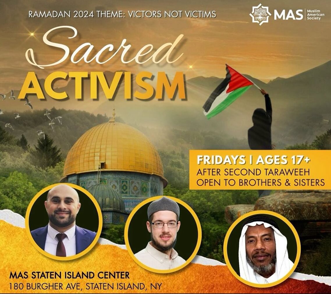 Victors not victims series @massicenter. Fridays and Saturdays after second Taraweeh 🌙