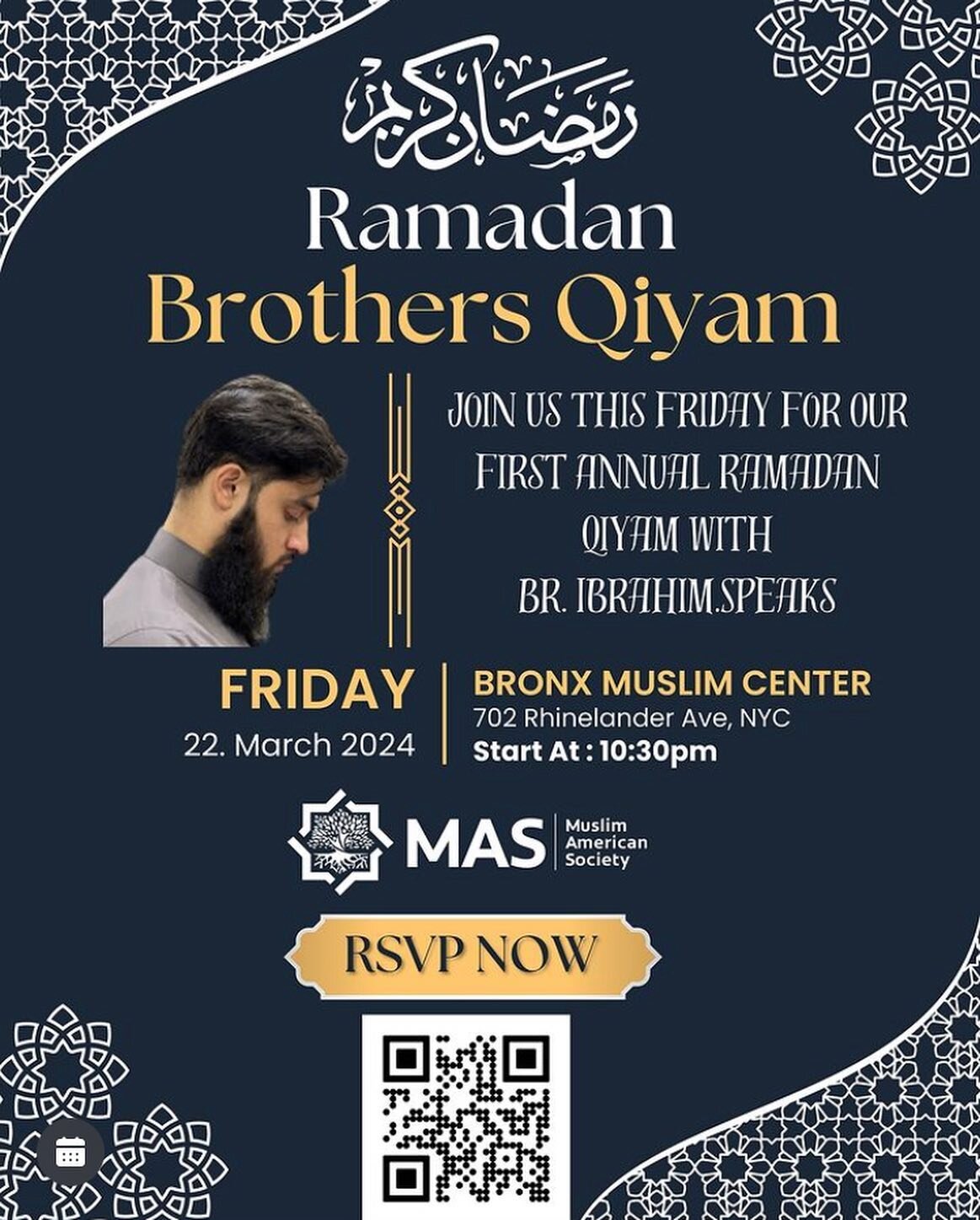 Upcoming events @bxmuslimcenter ✨