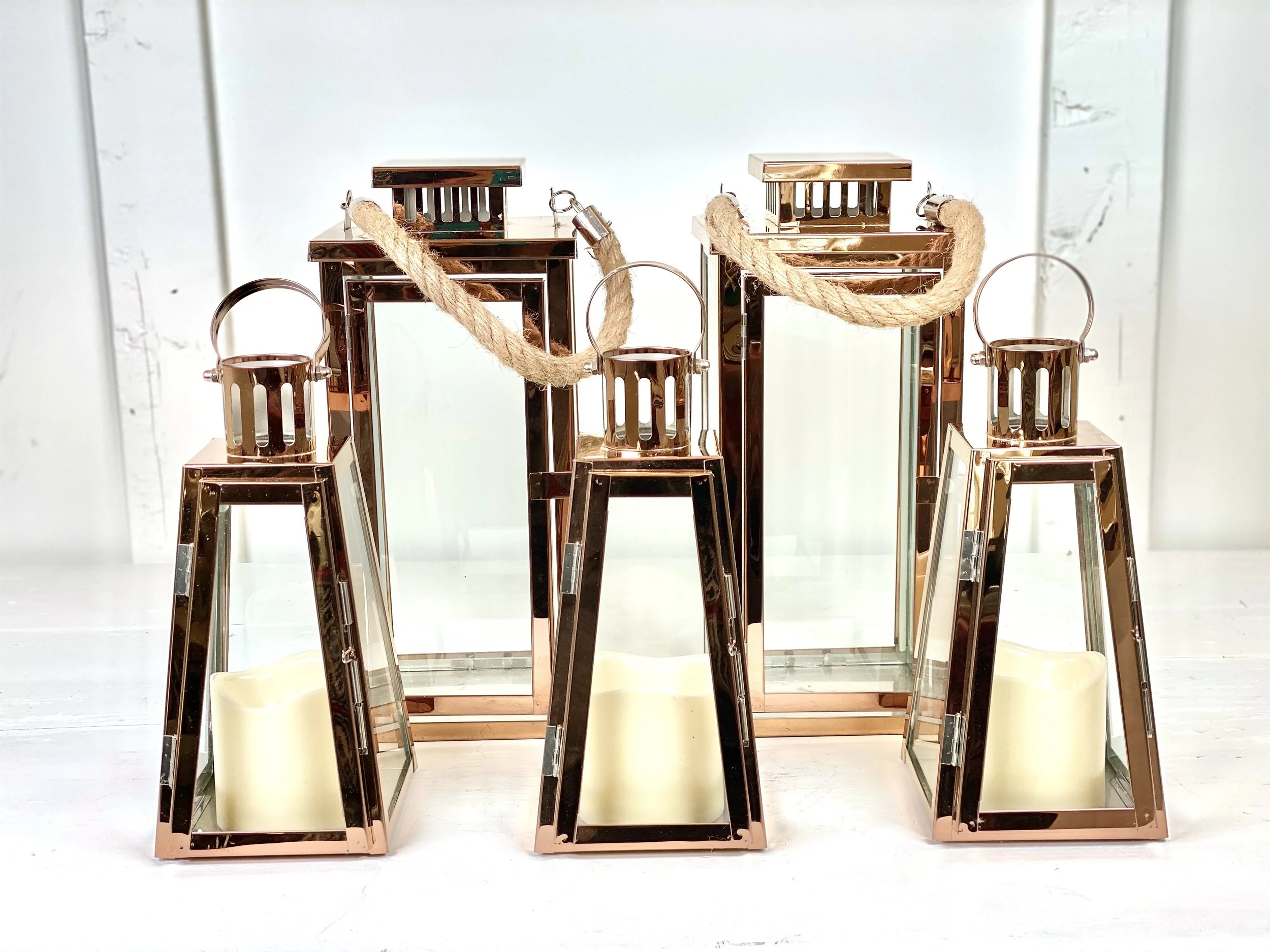 Shiny Rose Gold Lanterns.JPG