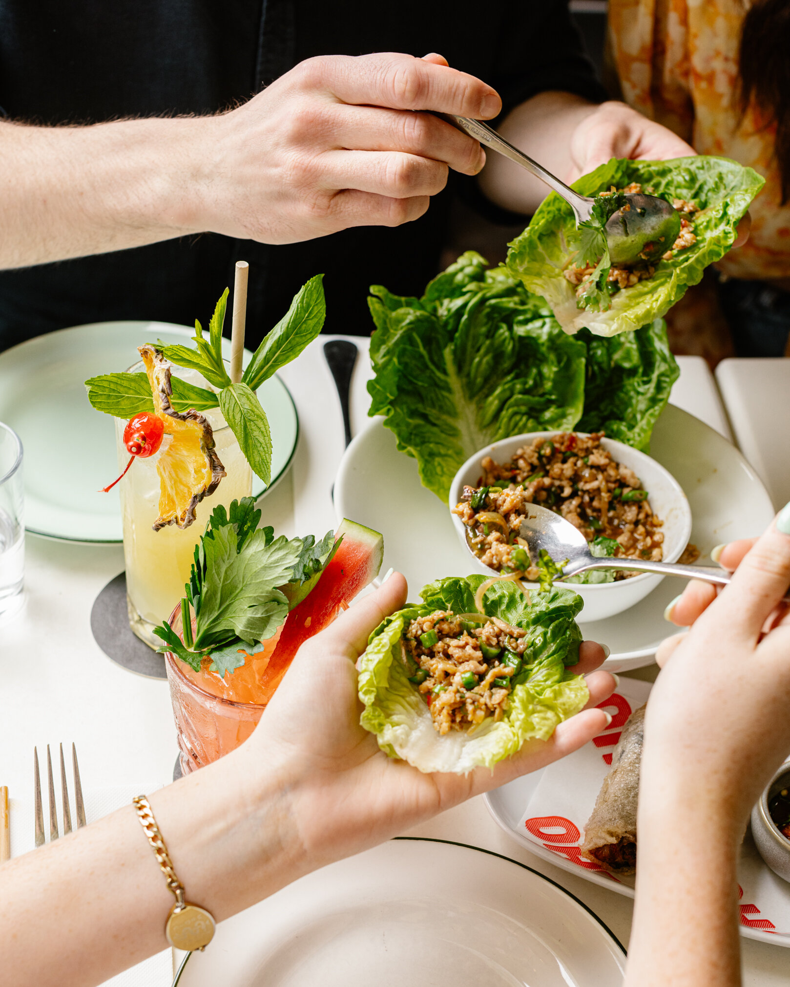 Beleaf in me when I say this is good! 🥬

This Chicken San Choi Bao is all you and your friends need for a good time!

Make sure to come hungry, because it's sure to be a crowd pleaser. The crunchy lettuce just balances that hit of spice from the chi