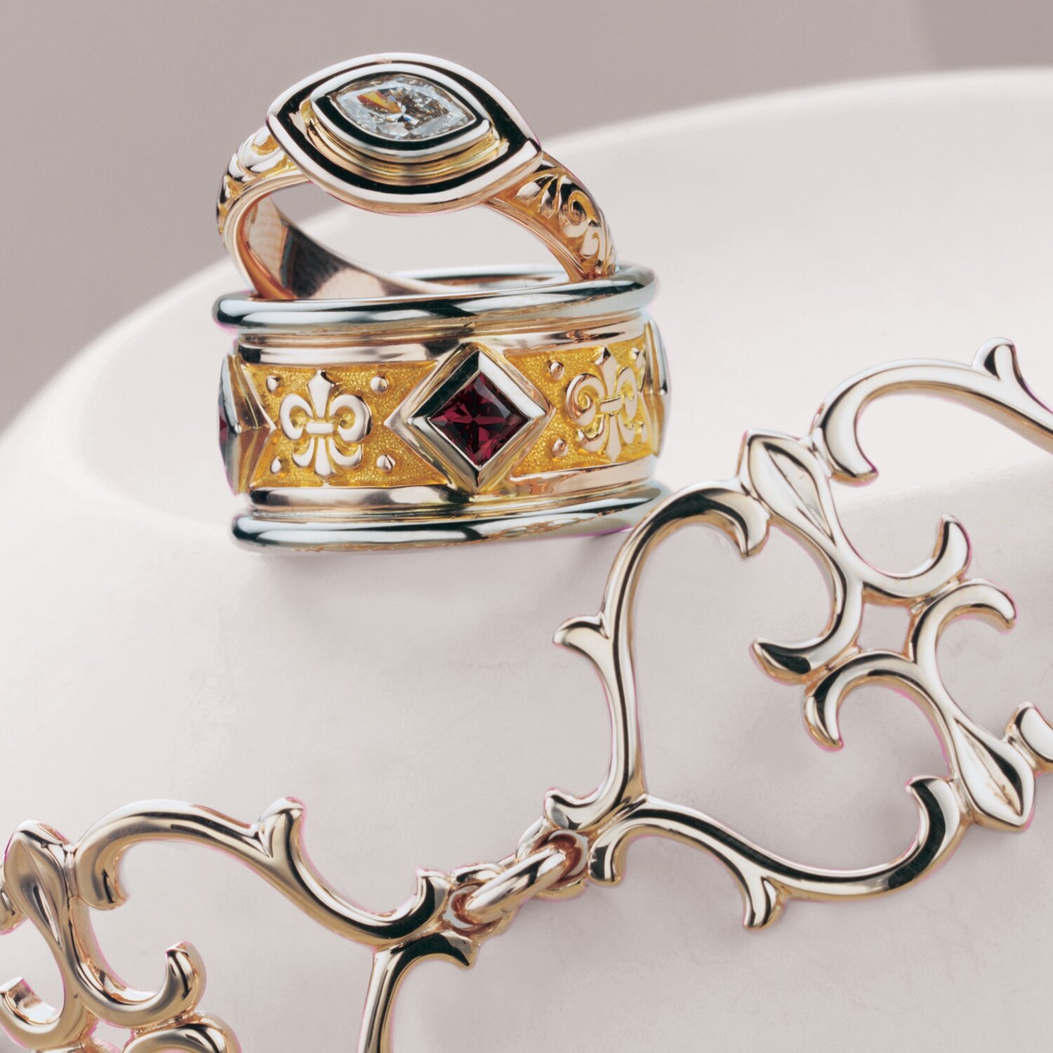 Gothic+heart+bracelet+diamond+marquise+scroll+Fleur+Garnet.jpg