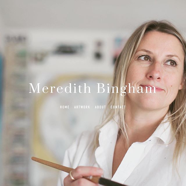 www.meredithbingham.com 
New website is live! Thank you to Alissa Sexton, (formerly from Bau-xi gallery), now art consultant extraordinarie! And Marina Dempster for your keen and creative eye.  #meredithbingham #alissasextonart #marinadempsterphotogr