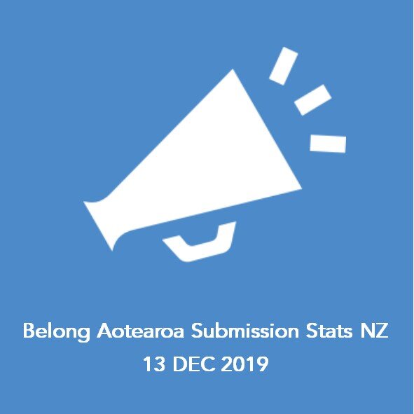 Belong Aotearoa Submission Stats NZ