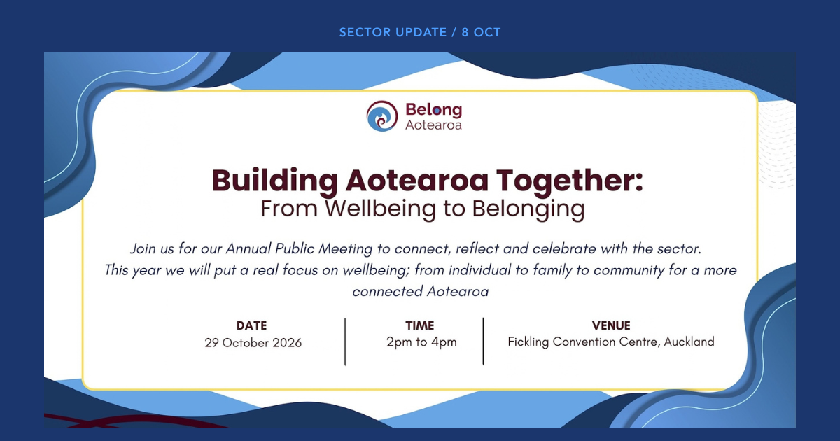 Belong Aotearoa Sector Update 8 October 2026 