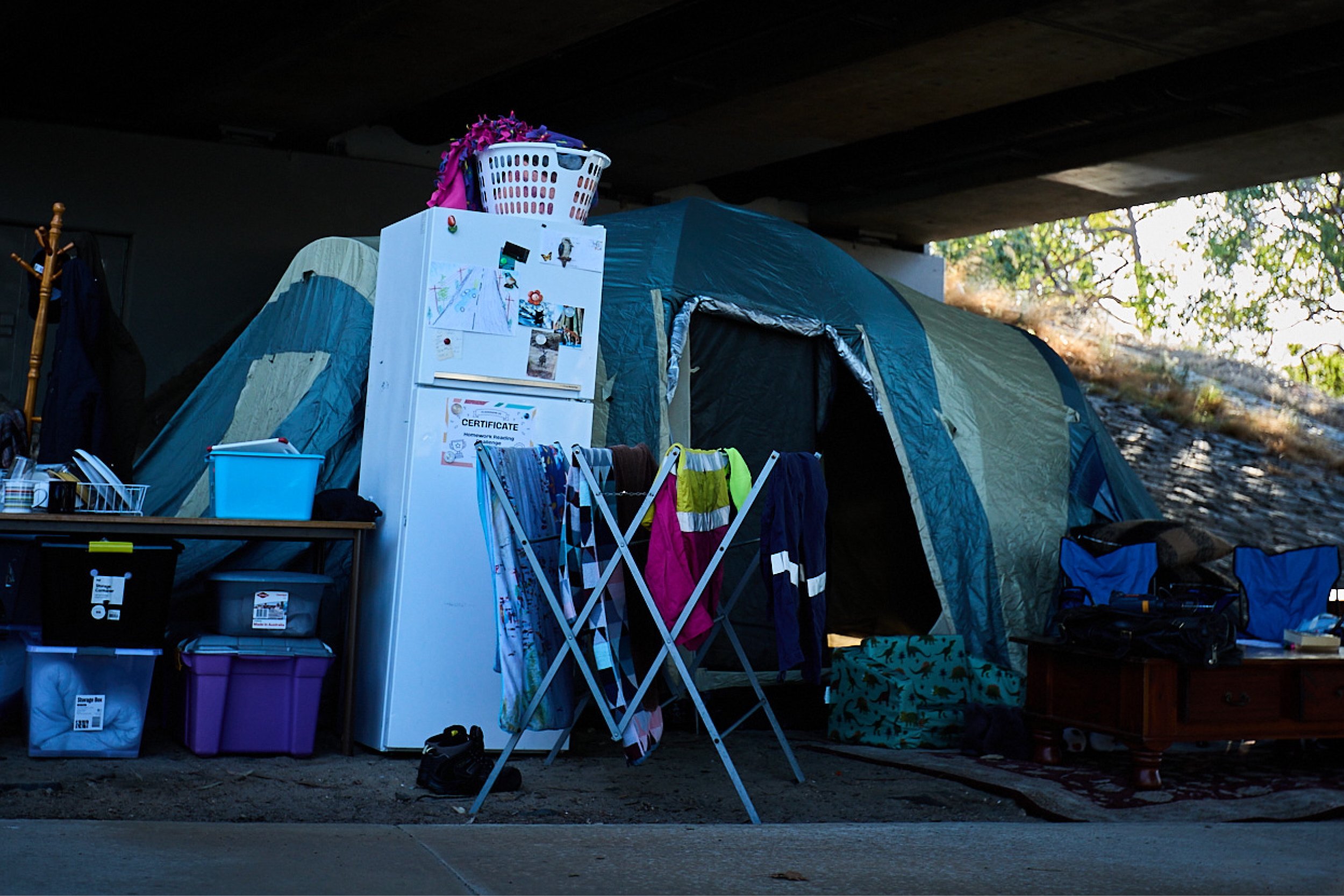 Campsite created by St Pat’s based on the reality that their outreach teams are seeing.
