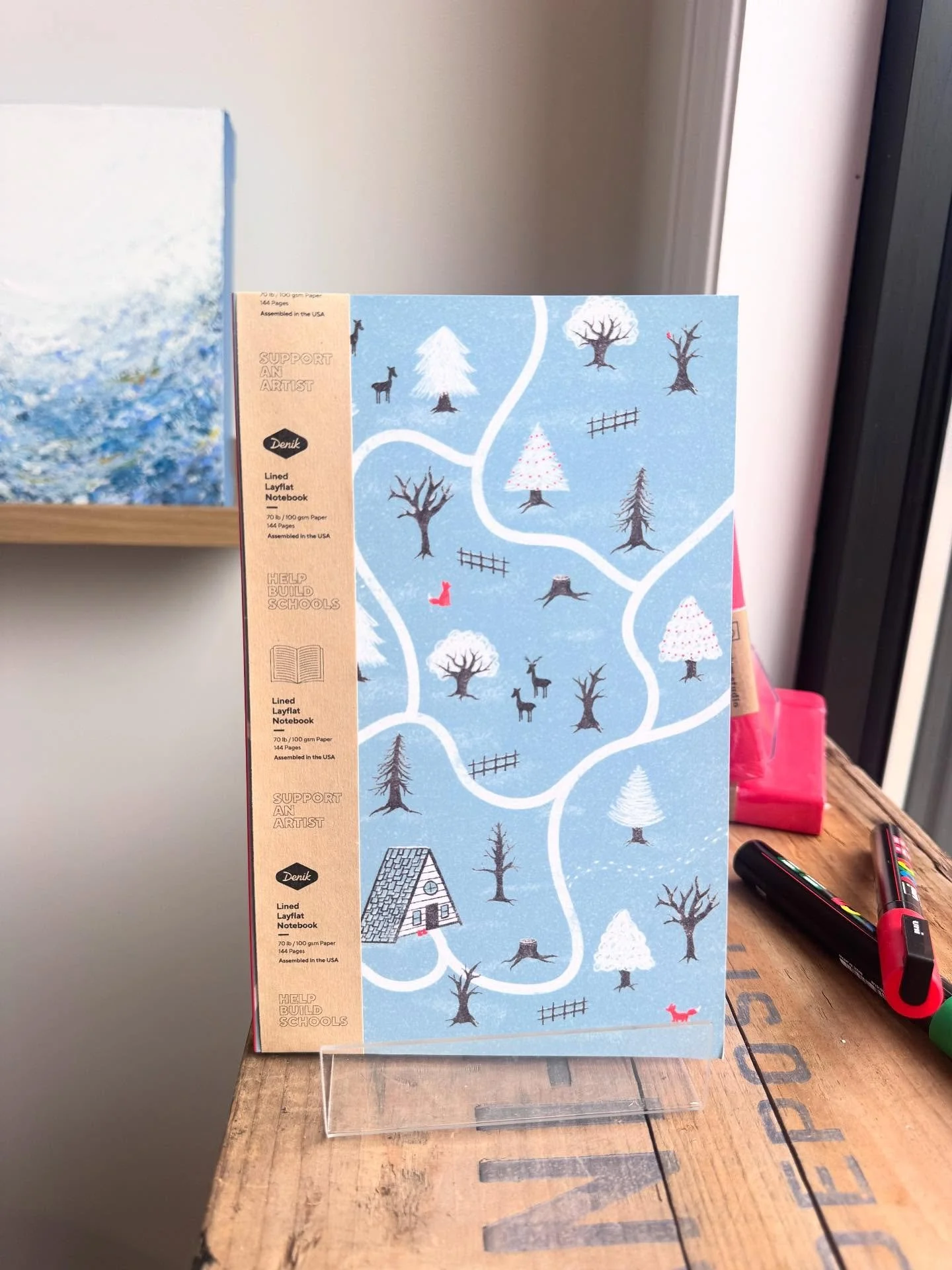 Cute winter stock coming in 🦊❄️

Denik lined layflat notebook