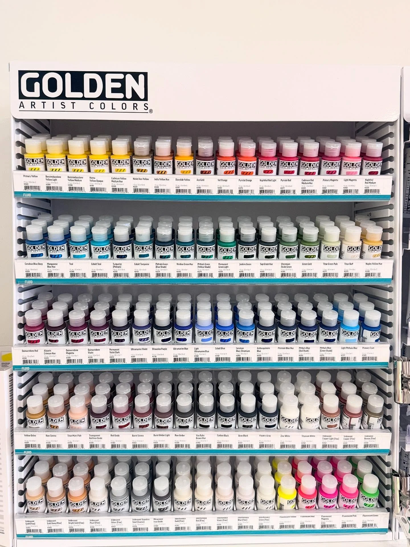 Golden Fluids &amp; Mediums stocked and ready 🎨