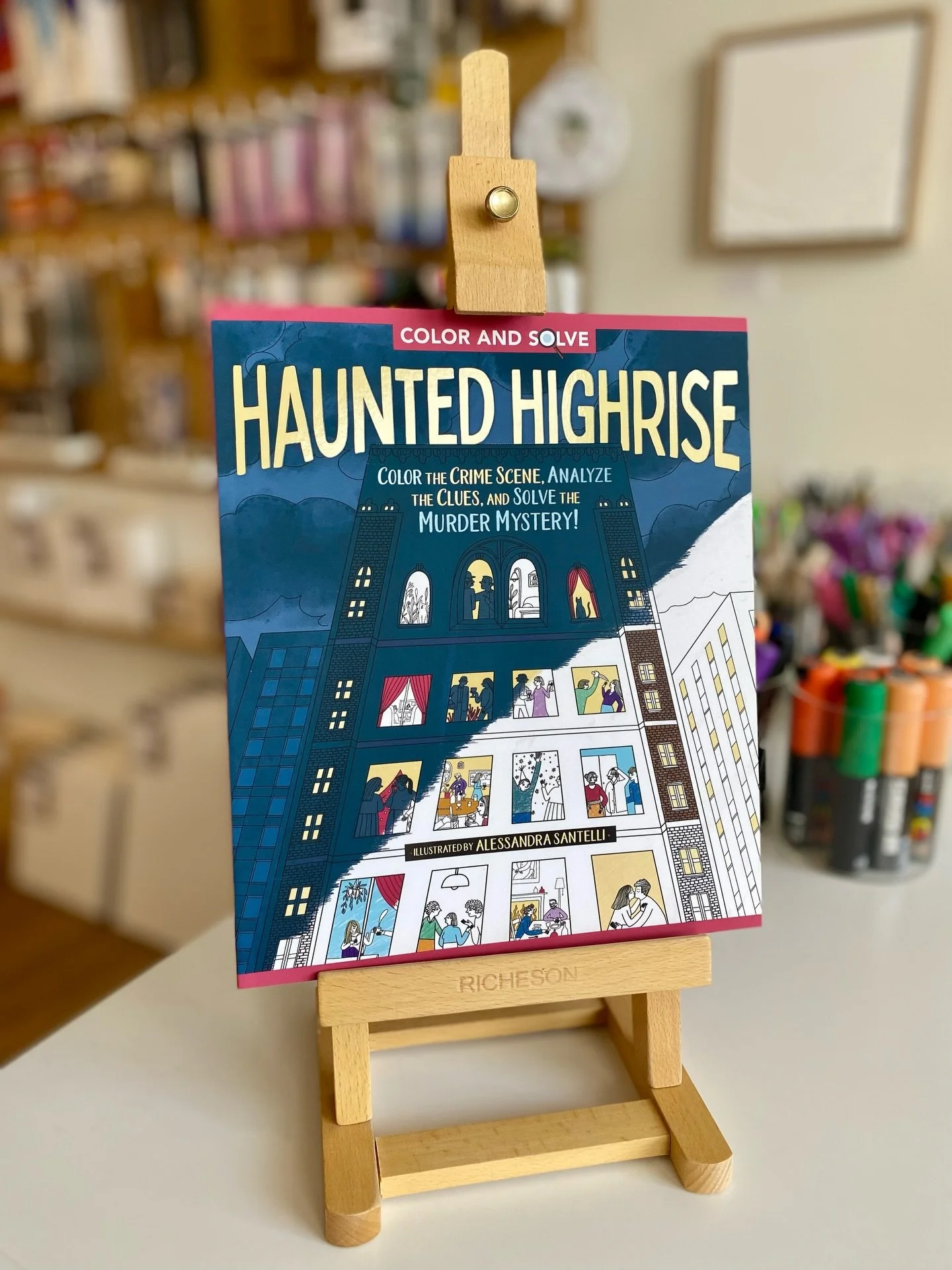 🕵️&zwj;♀️ A mystery is afoot&hellip; and the clues are waiting for you to colour! 🔍

Dive into Haunted Highrise- investigate the crime scene with your colours, follow the clues, and see if you can solve the mystery. Stop by and grab your copy today