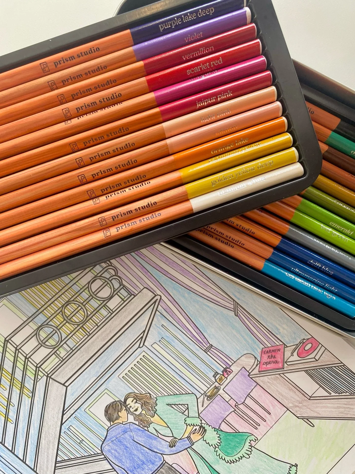 🕵️&zwj;♂️ Hardly working&hellip; fully investigating.
Solving a mystery one coloured pencil at a time. ✏️
Color And Solve: Haunted Highrise Colouring Book + Prism Studio coloured pencils = store‑approved ✅