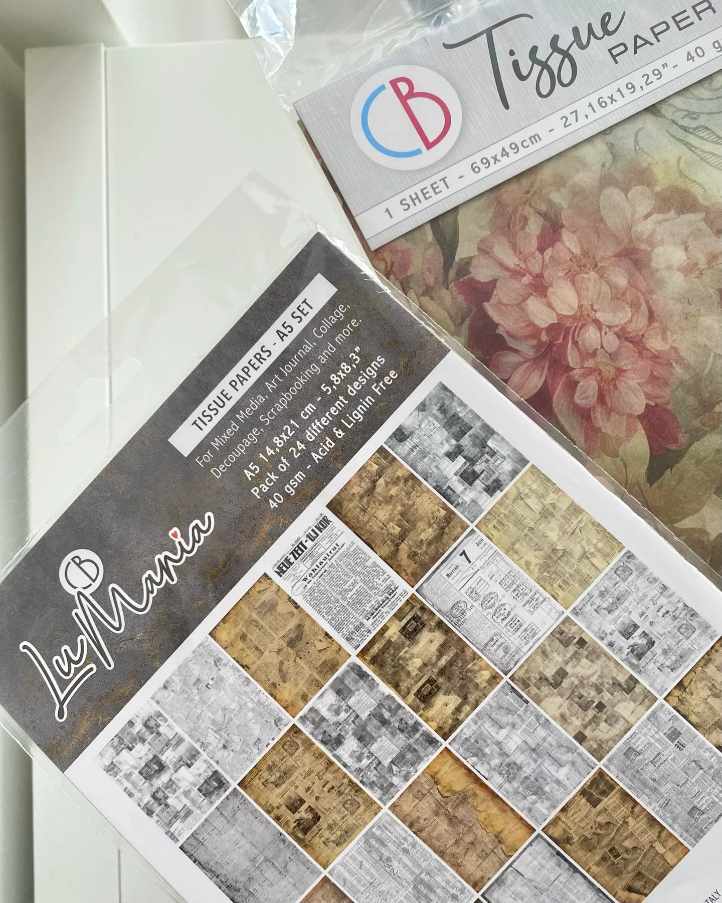 Did you know we carry tissue papers in store? 👀✨

Find Ciao Bella in Belle &amp; Newspapers in store 💌📰 Perfect for decoupage, journaling, mixed media and furniture upcycling.

More designs in store and coming soon. Have a lovely weekend everyone!