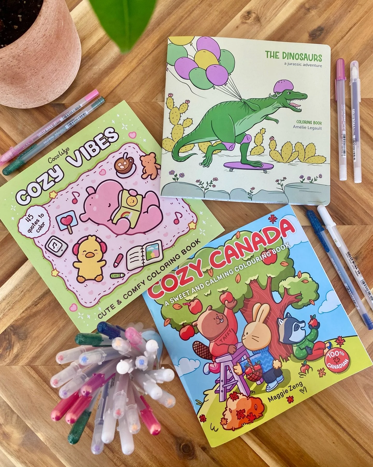 Rainy day? 🌧️ Colour away!
We have a variety of colouring books, pencil crayons, markers, glitter &amp; and gel pens to keep you and the kiddies busy. Come browse in store until 4pm today!