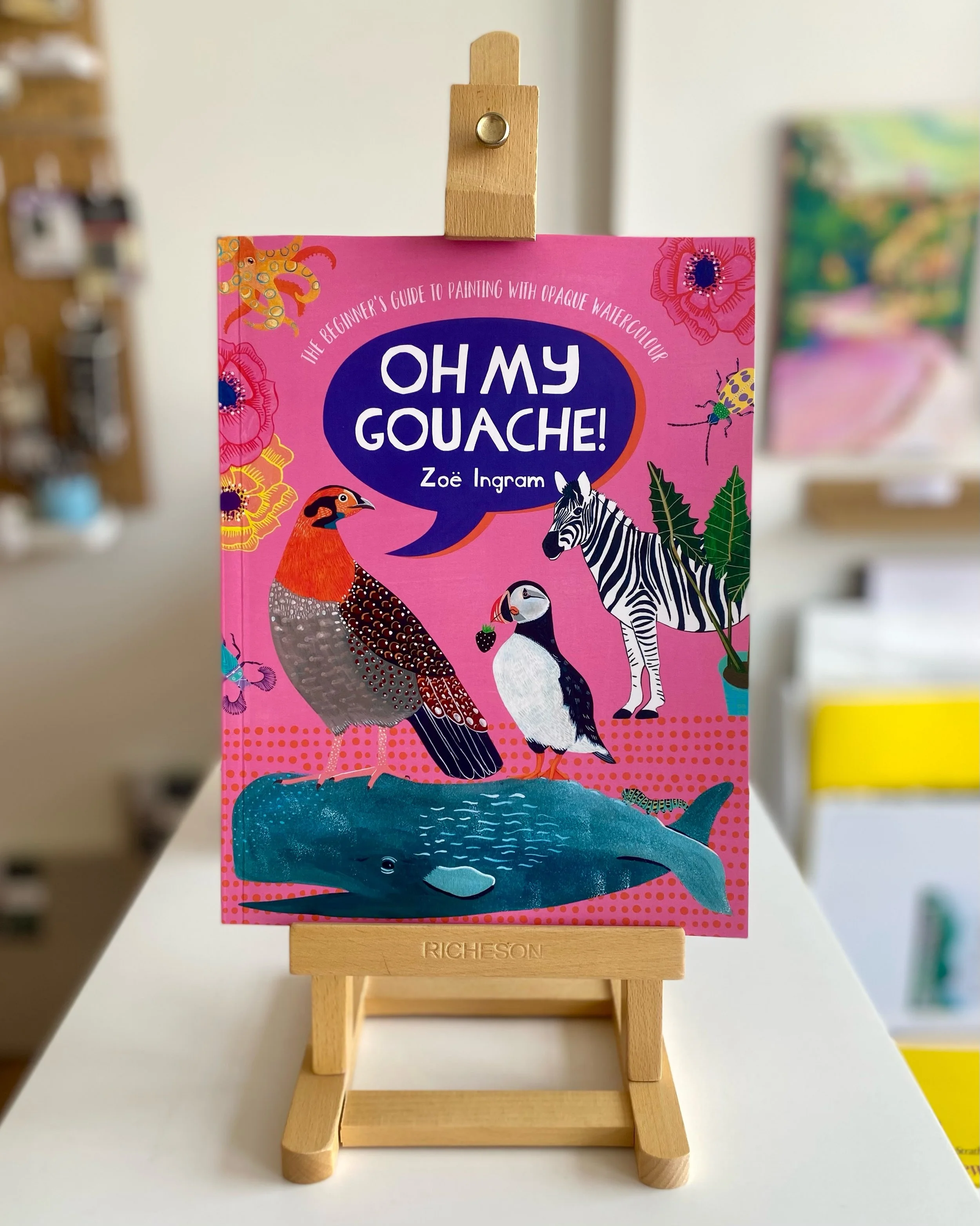 🎨 OH MY GOUACHE! is in store now. Swipe for a preview of this beautiful book to get you started. Have you given gouache a try yet?