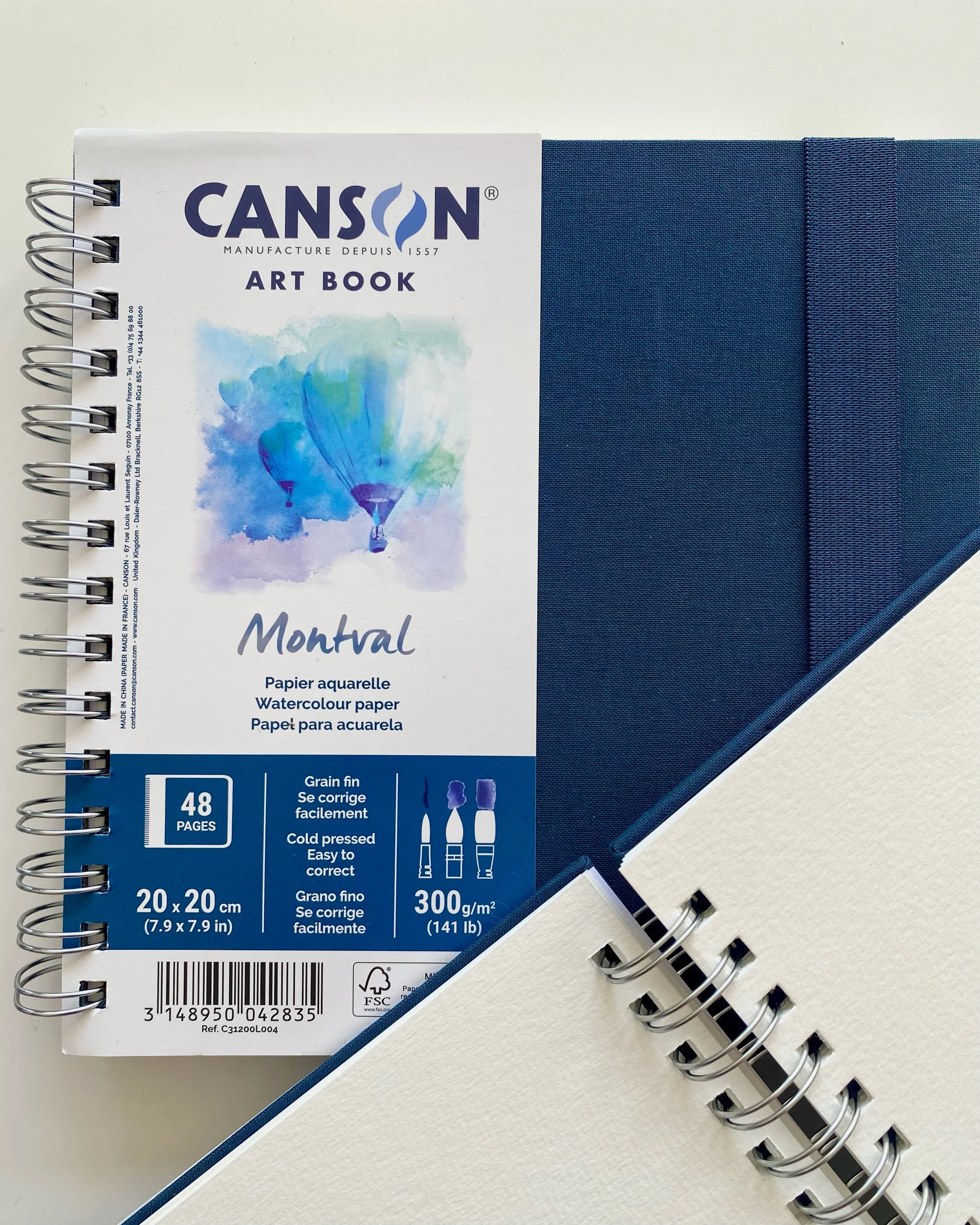 If you know watercolour, you know it&rsquo;s all about the paper 📑. New snazzy Canson watercolour art books are in. Cold pressed and 300g/m2. Available in size A5 or 20cmx20cm!